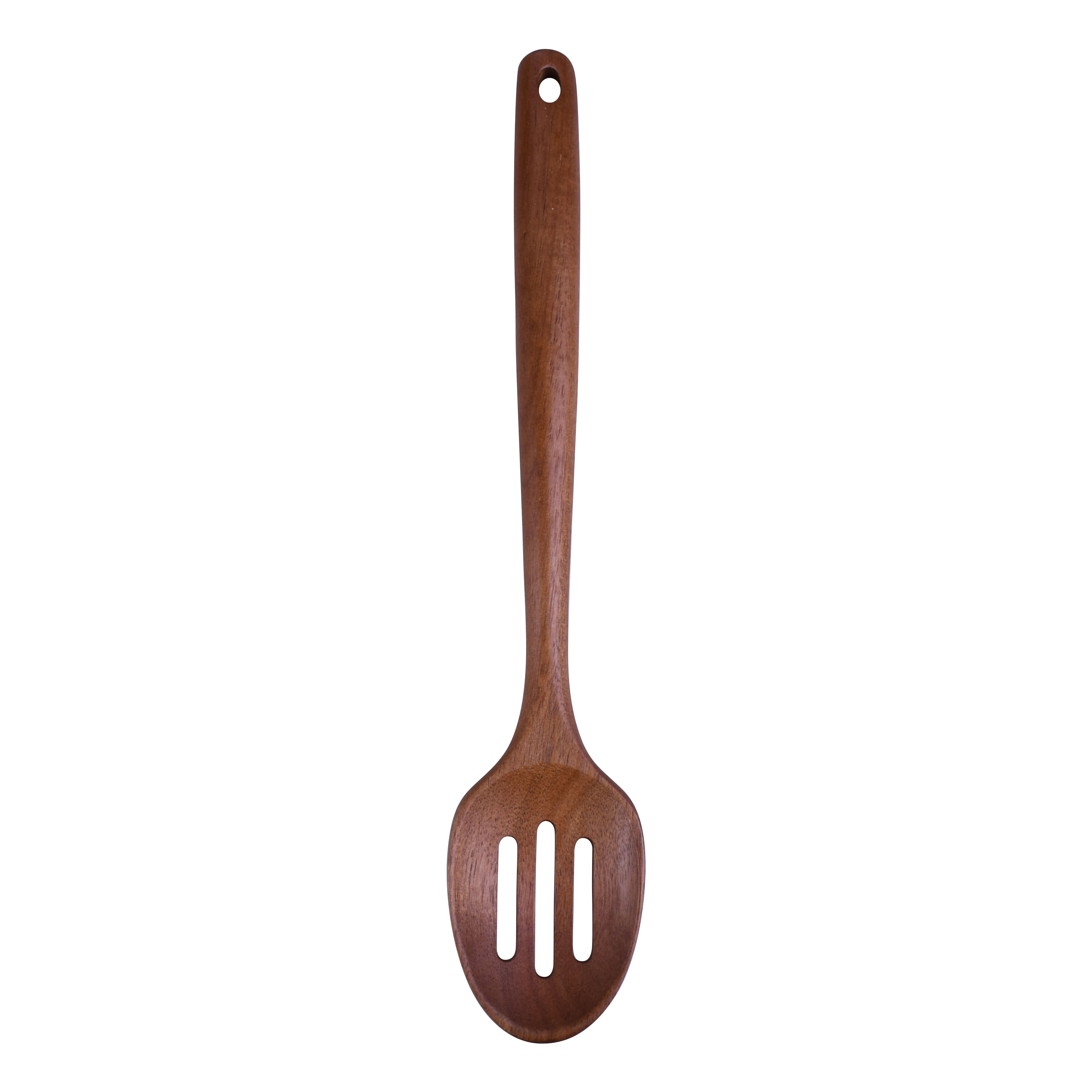 13&#x22; Acacia Wood Slotted Spoon by Makery&#x2122;