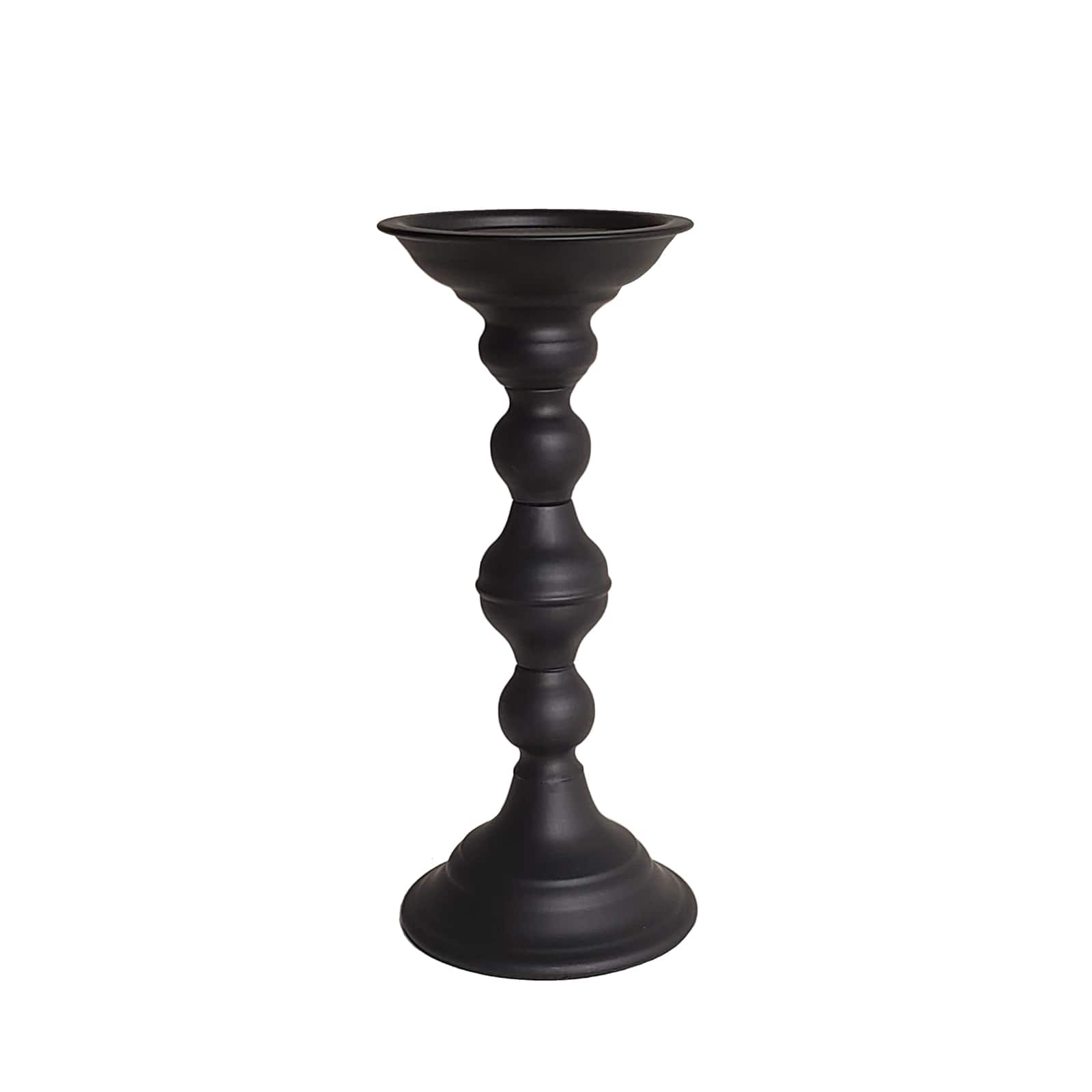 6 Pack: 9.45&#x22; Black Metal Candle Holder by Ashland&#xAE;