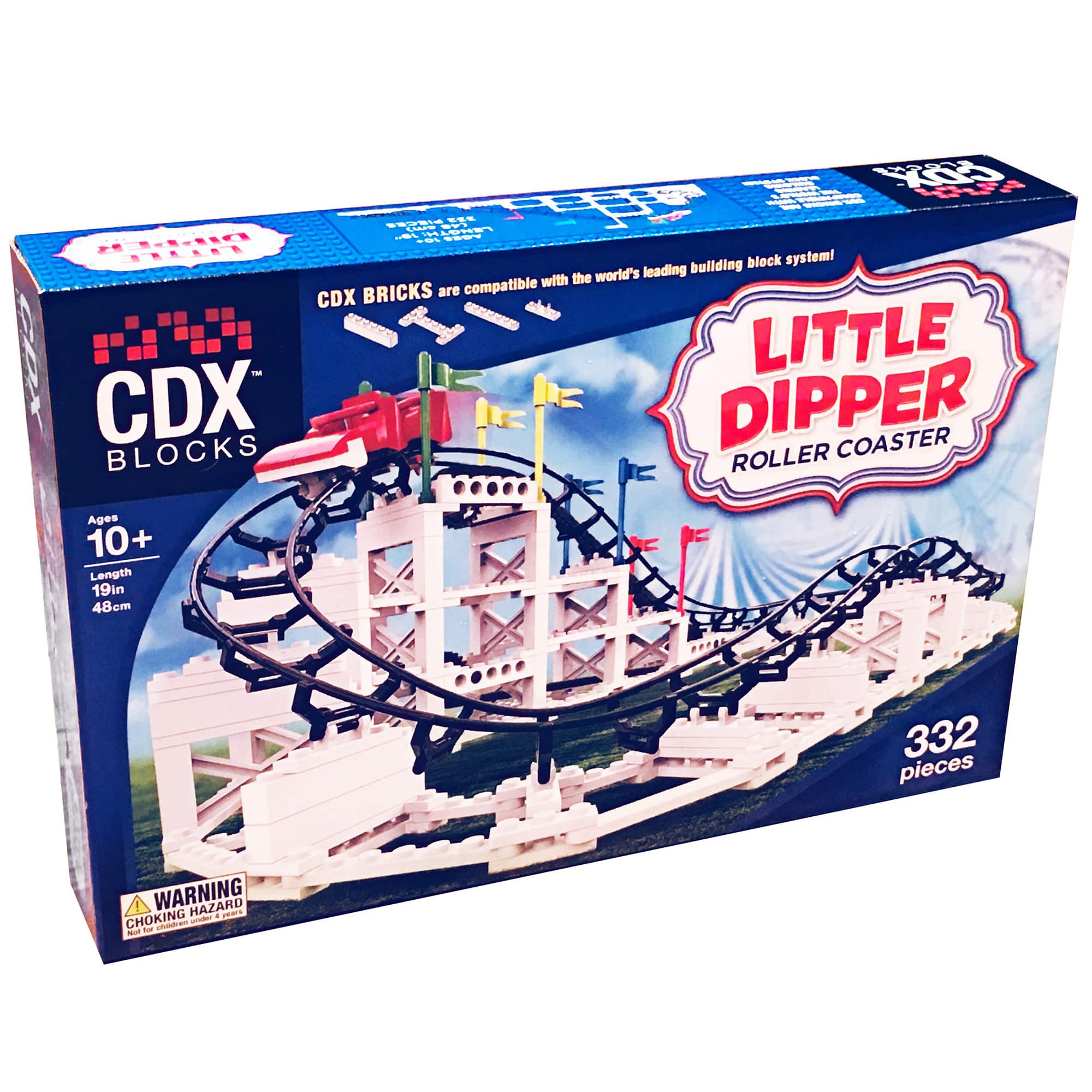 CDX Blocks Little Dipper Roller Coaster Building Brick Set