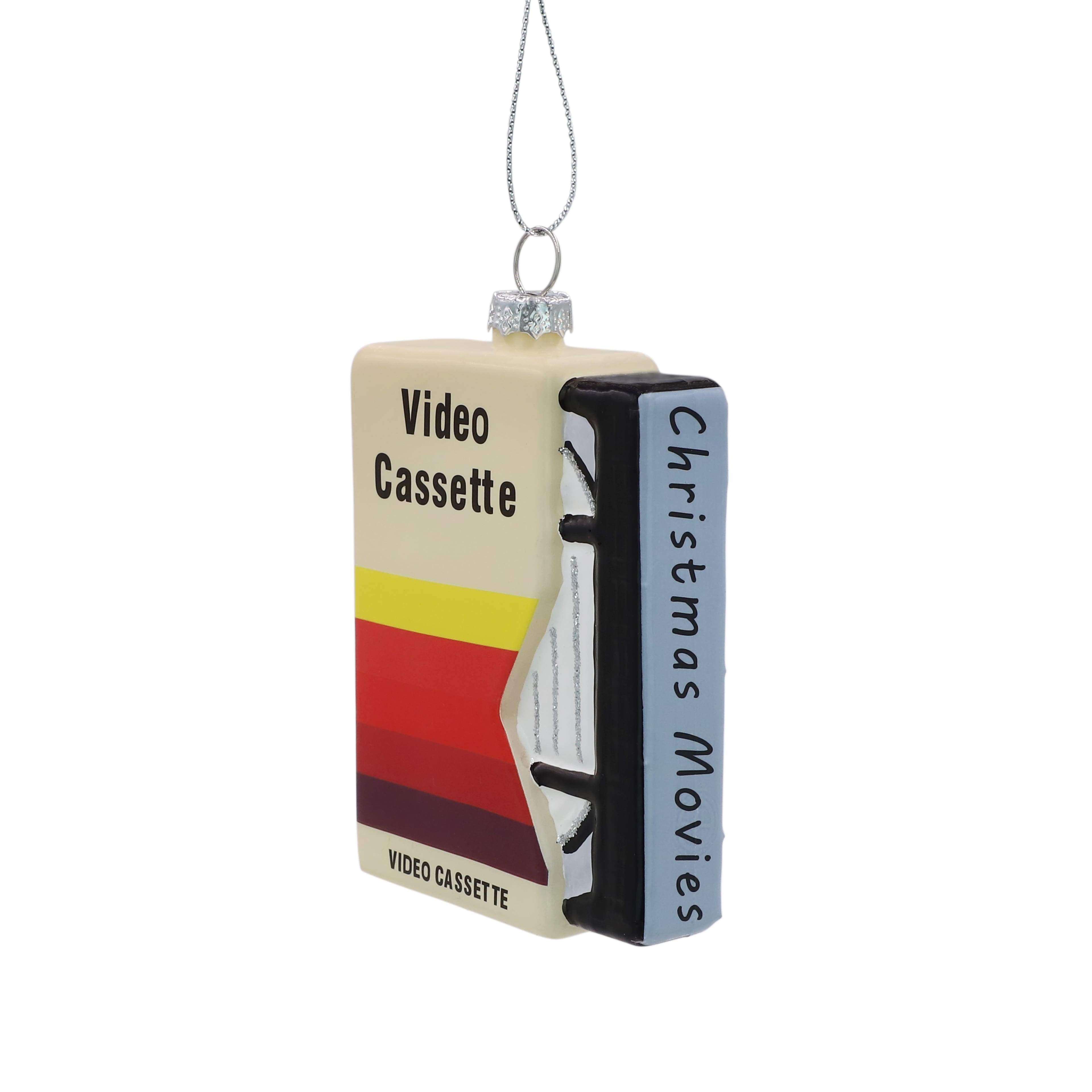 4.25&#x22; Christmas Movies VHS Tape Glass Ornament by Ashland&#xAE;