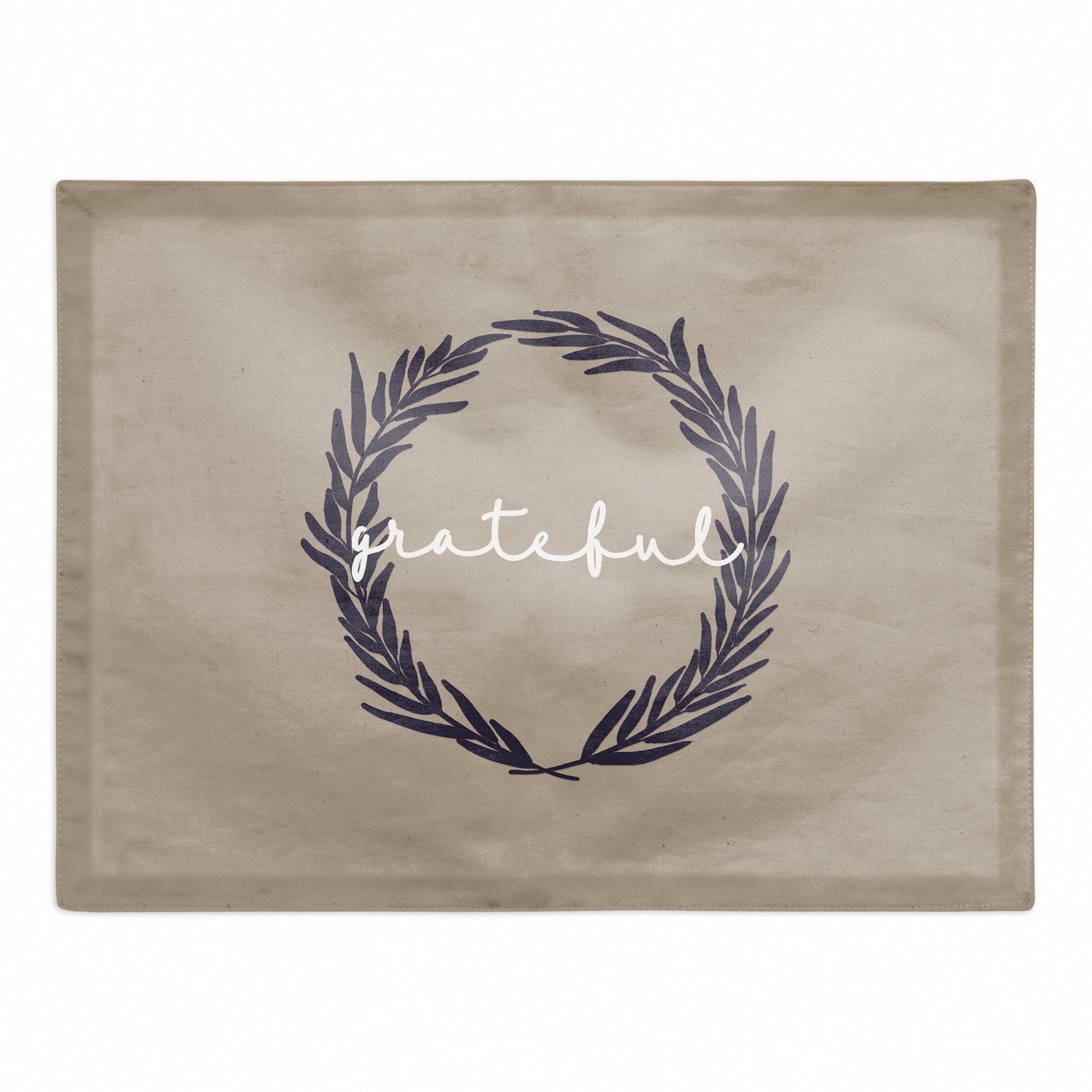 Grateful Wreath Poly Twill Placemat