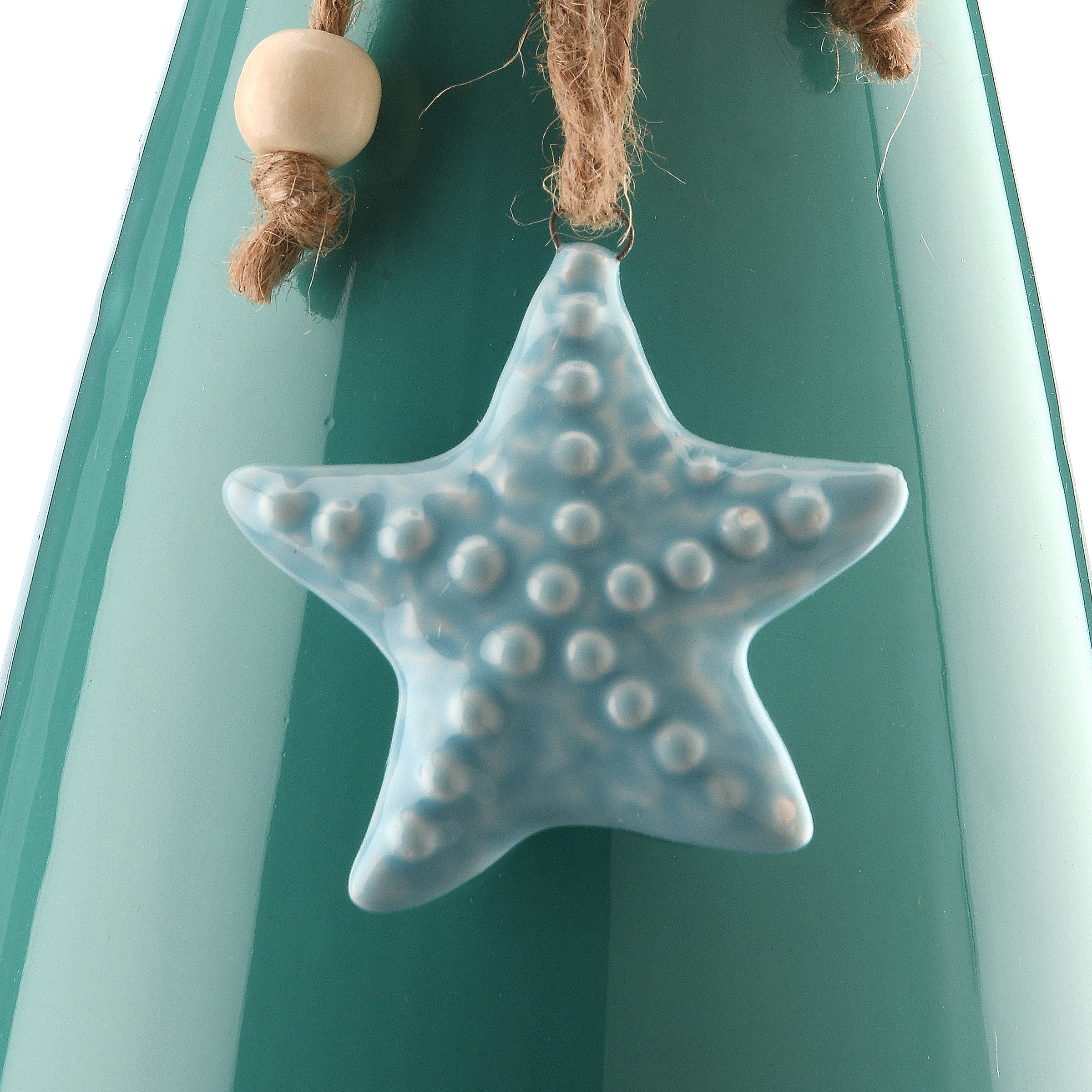 10" Porcelain Vase with Starfish