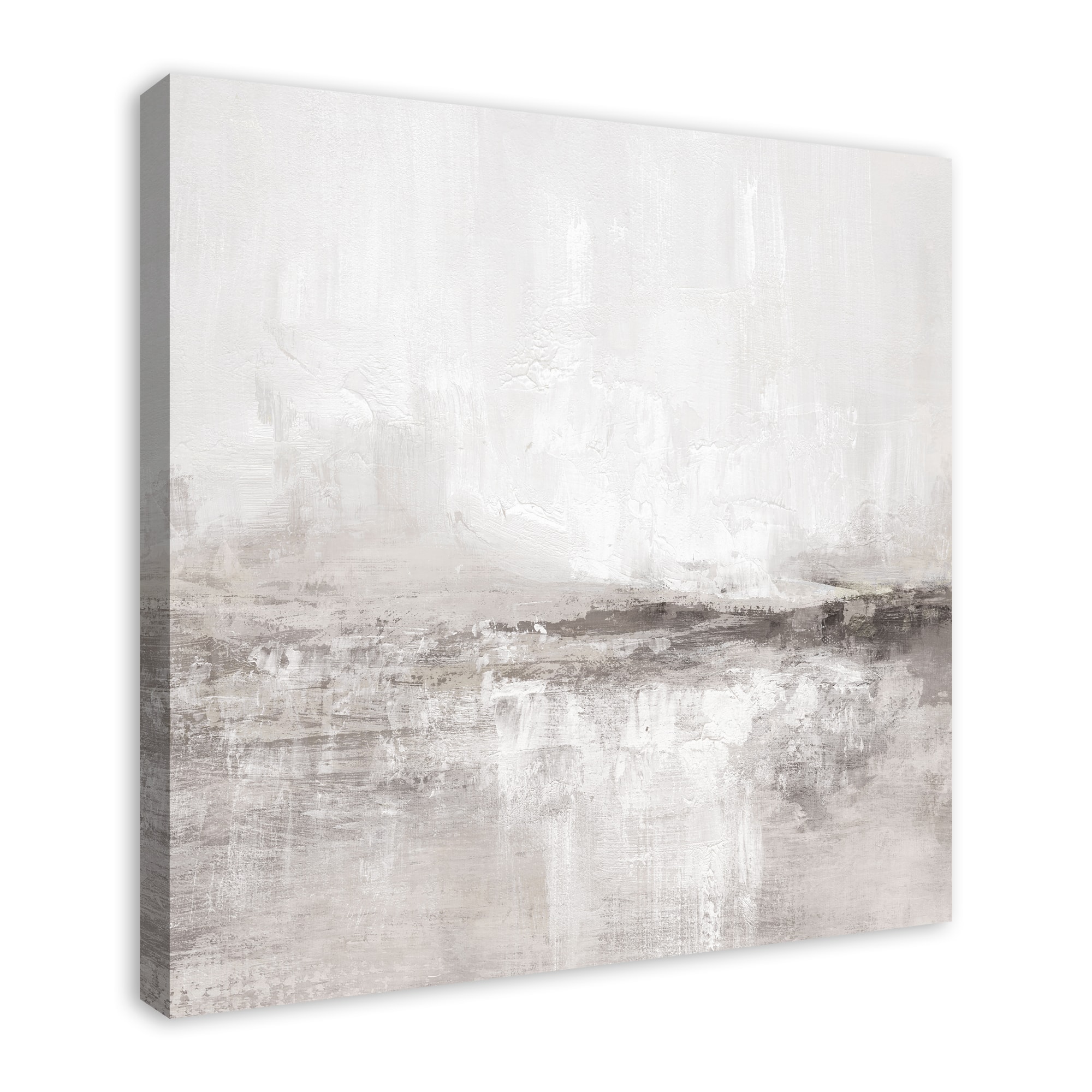 Gray and Taupe Abstract 30" x 30"Canvas Wall Art
