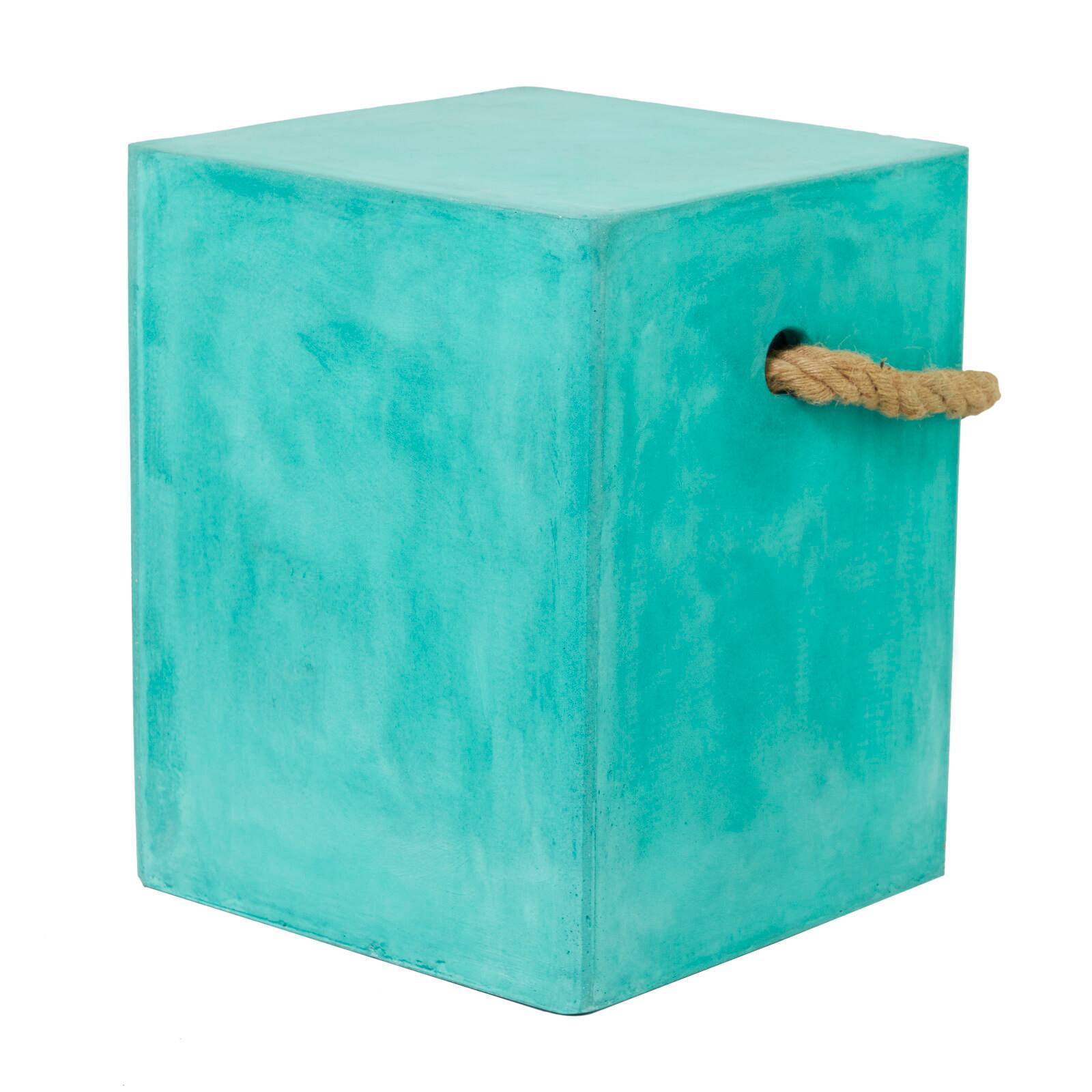 Aquamarine Contemporary Outdoor Accent Table, 15" x 15" x 18" Michaels