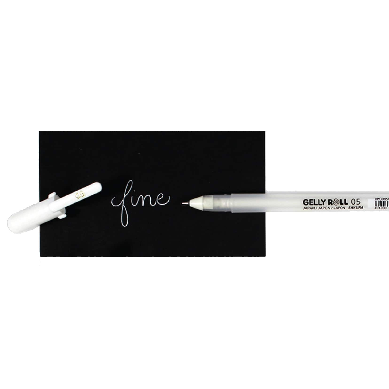 Sakura® Gelly Roll® White Classic Fine Point Pen Set