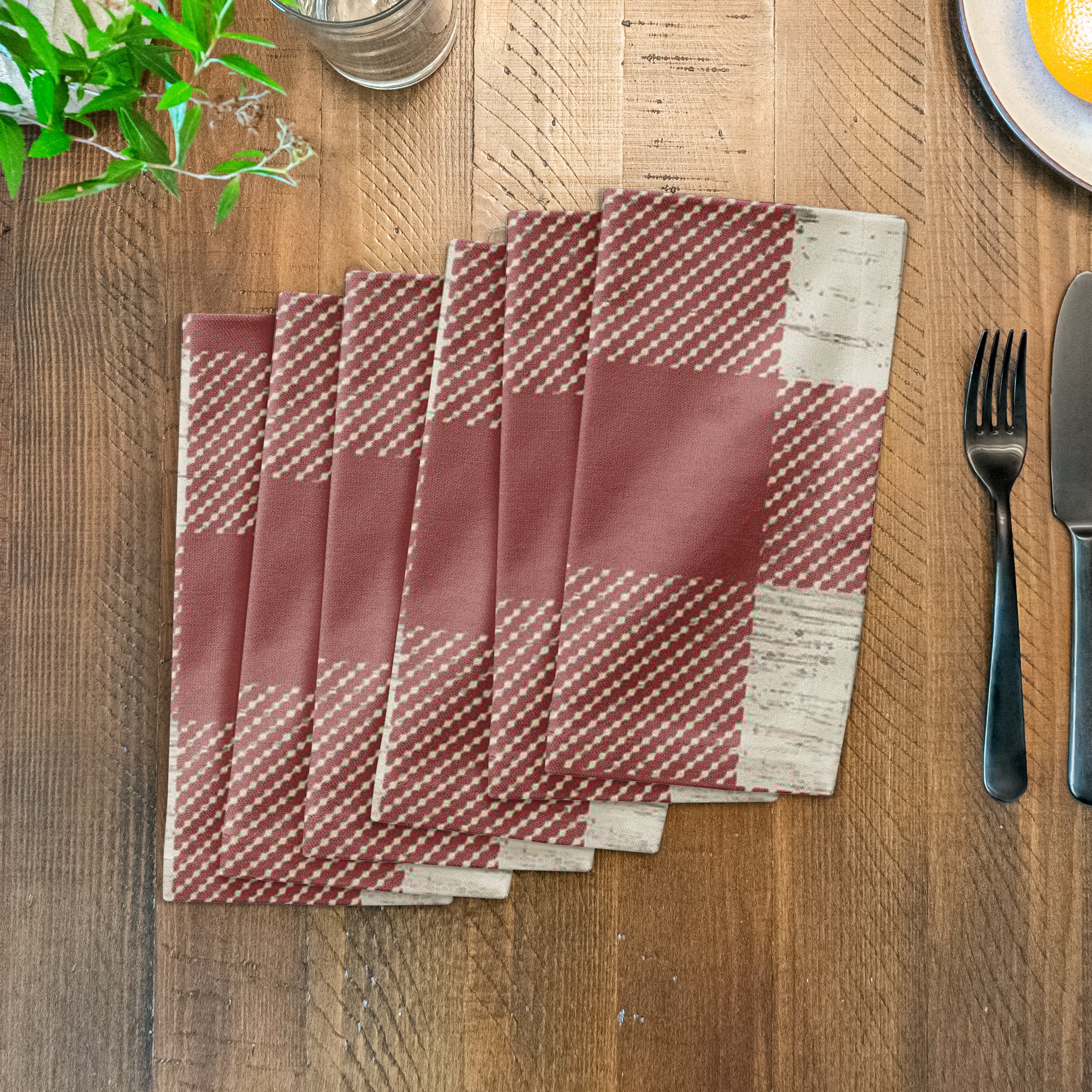 Buffalo Check Cotton Twill Napkin