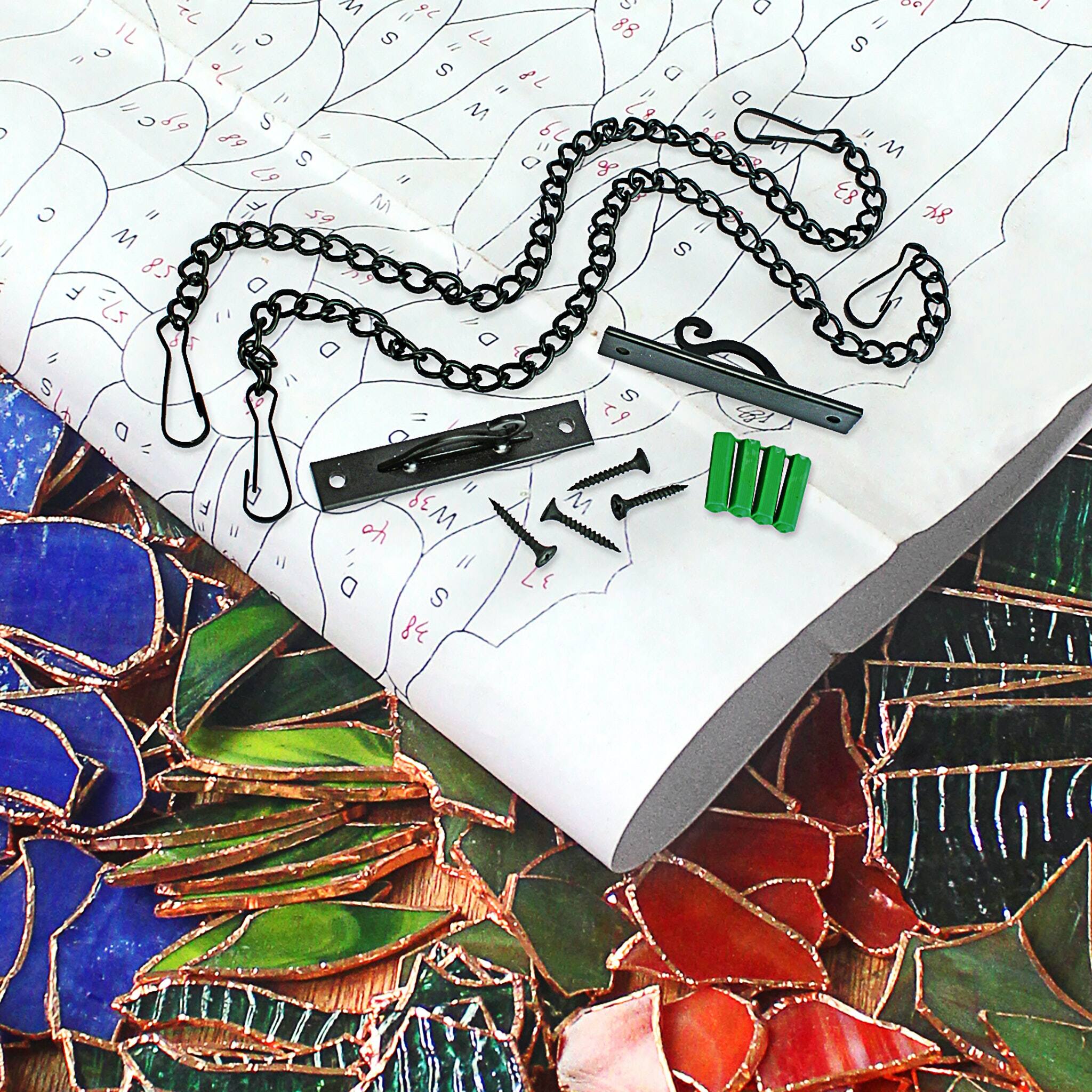 Design Toscano Old Saint Nick Holiday Stained Glass Window