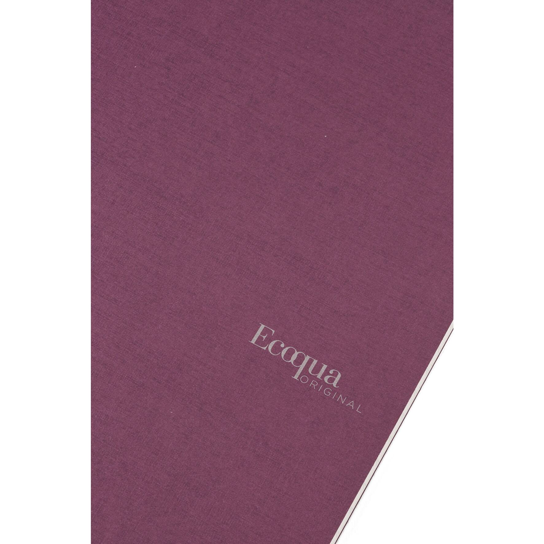 Fabriano Ecoqua Wine Original Staple-Bound Lined Notebook