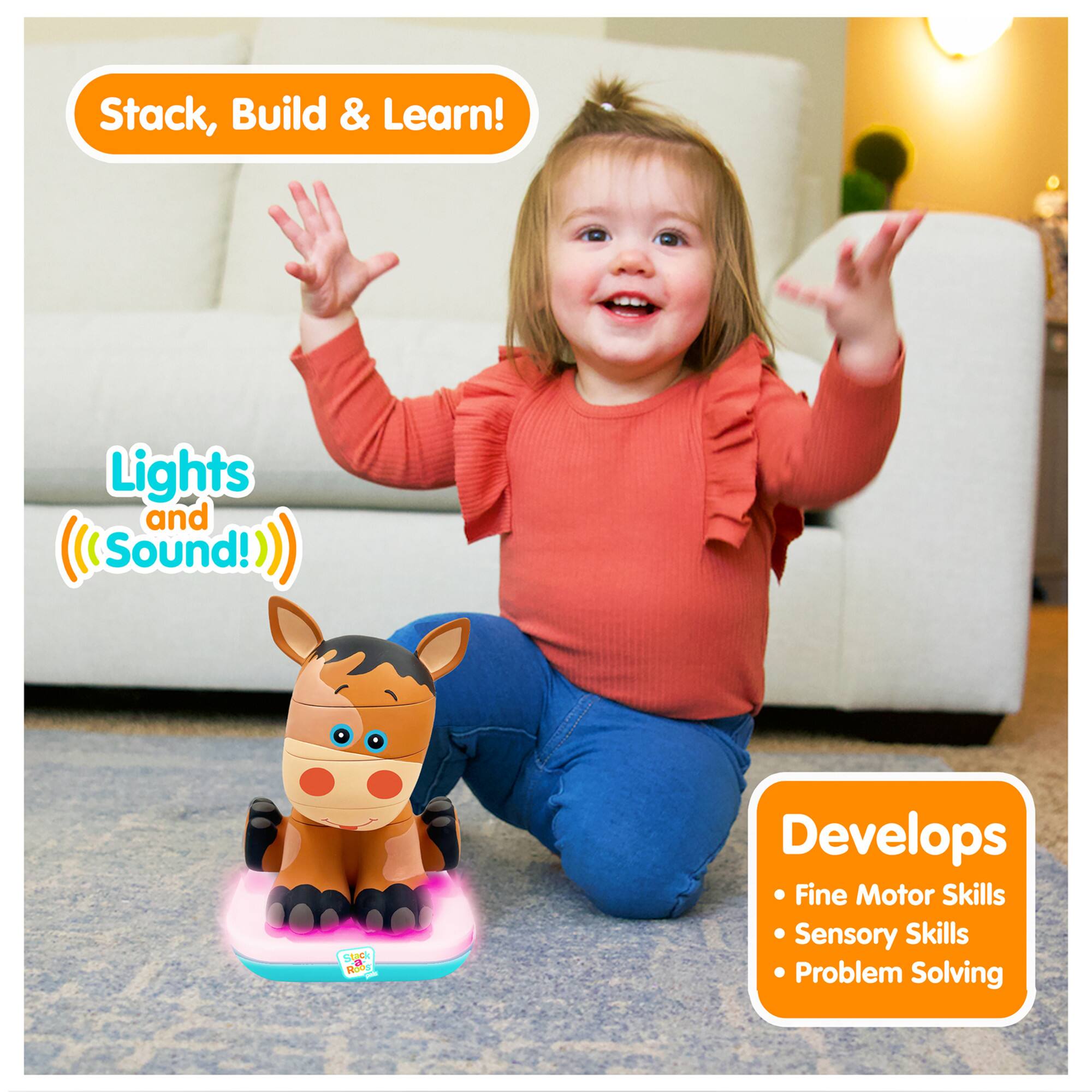 Stack-a-Roos Pals&#x2122; Baby Horse Stacking Animal Tower