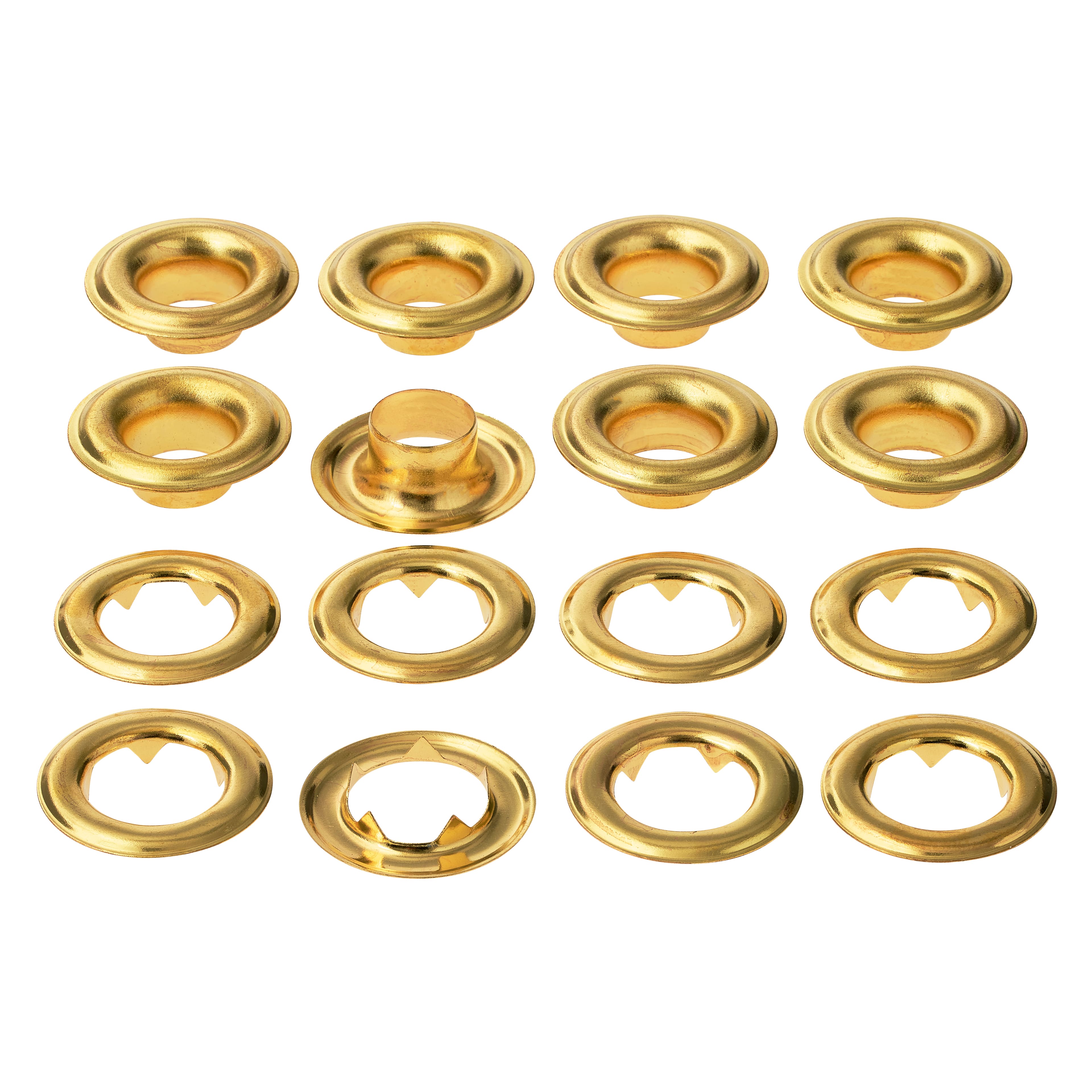 12 Packs: 8 ct. (96 total) 7/16" Gold Eyelets by Loops & Threads™