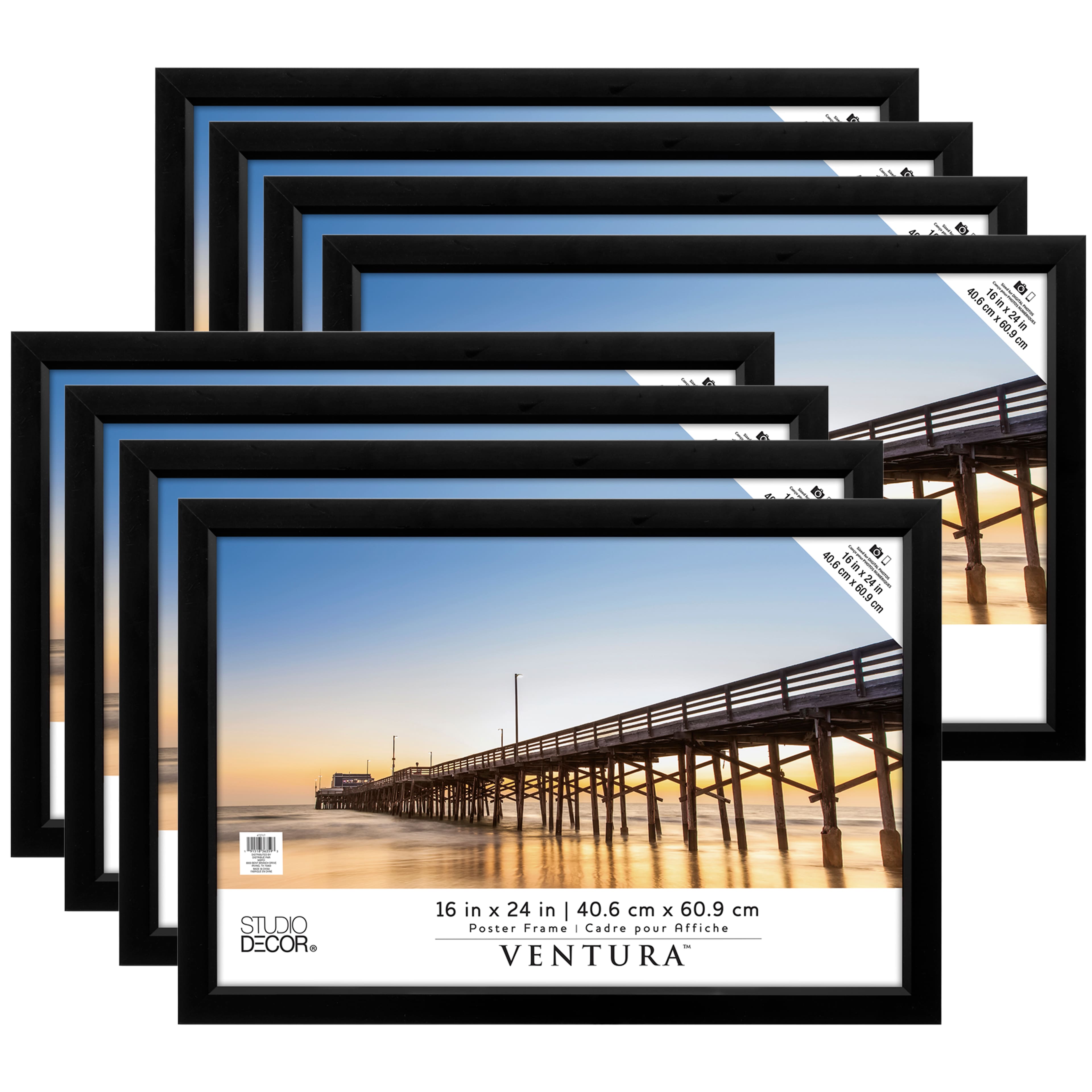 8 Pack: Black Poster Frame, Ventura™ by Studio Décor®