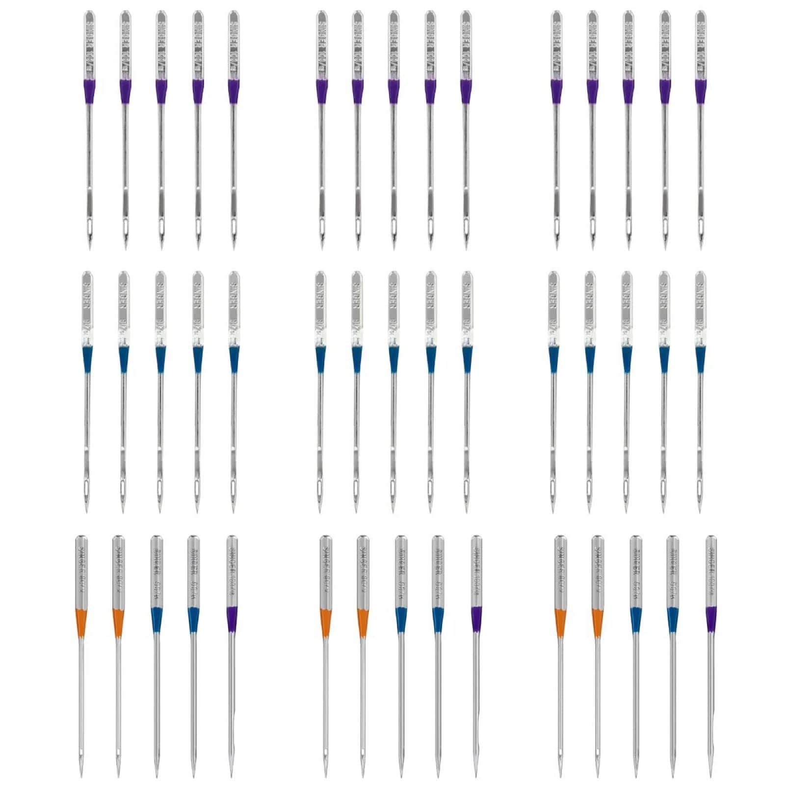 SINGER&#xAE; Overlock, Topstitch &#x26; Embroidery Sewing Machine Needles, 45ct.