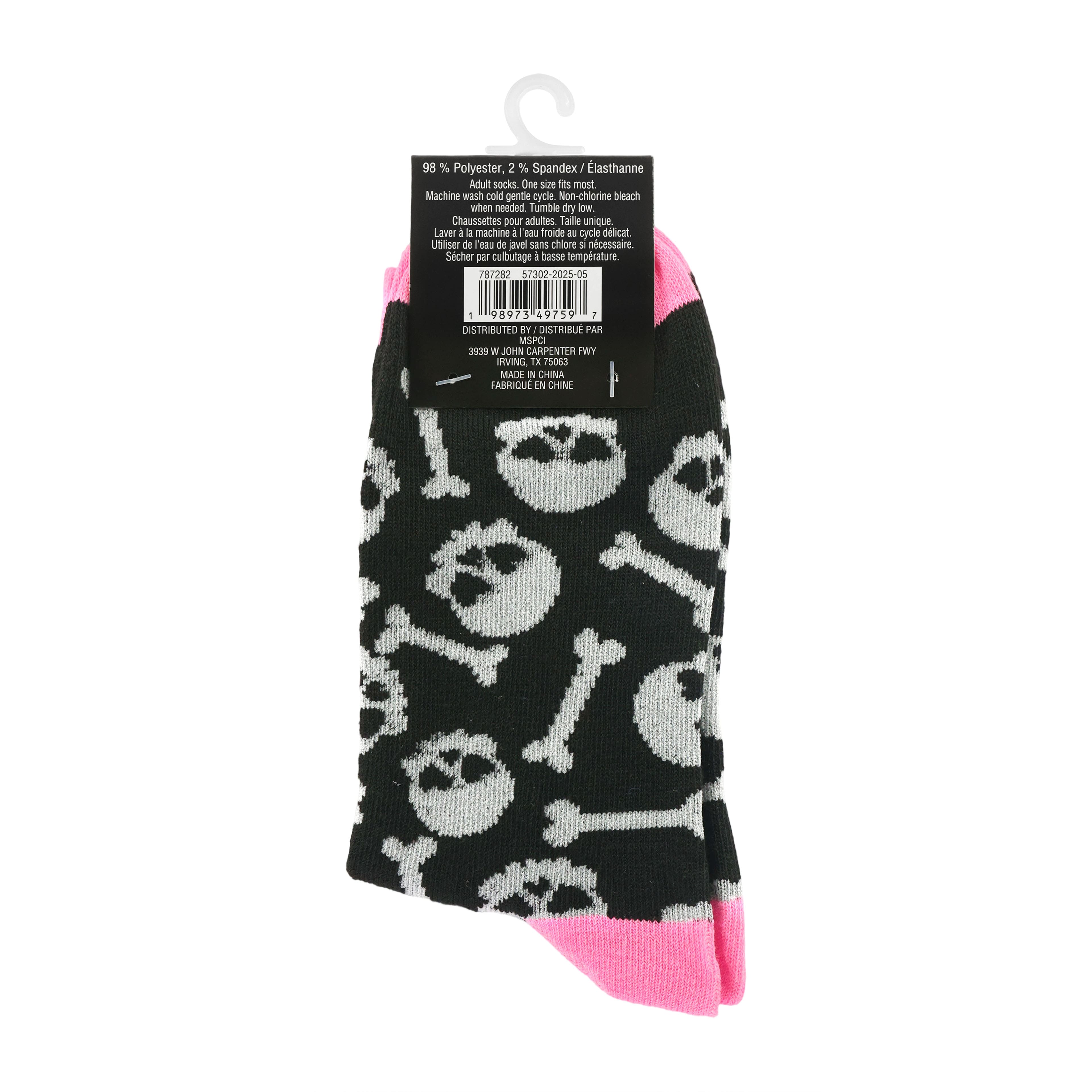 Skull &#x26; Bones Crew Socks by Celebrate It&#x2122;