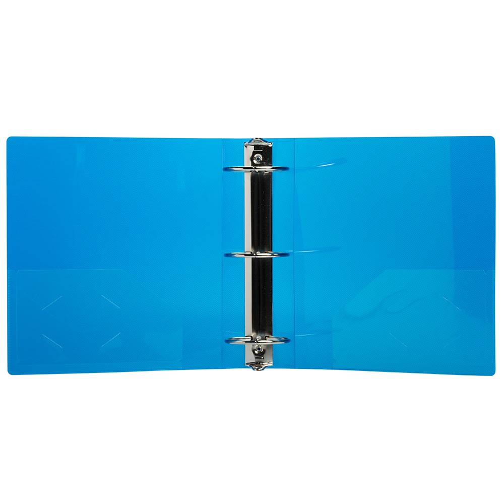 JAM Paper 3" Glass Twill Plastic 3-Ring Binder