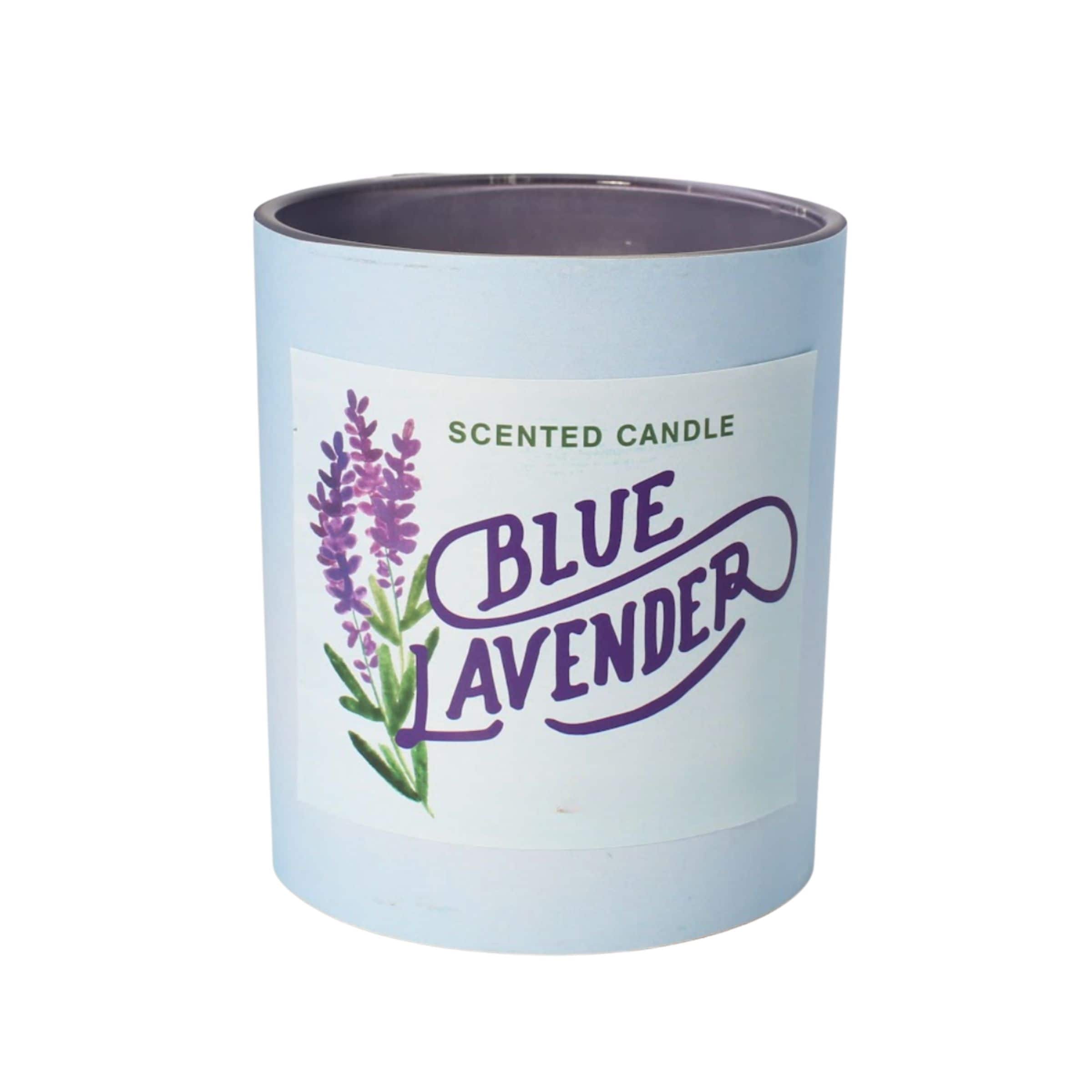 11oz. Blue Lavender Scented Glass Candle