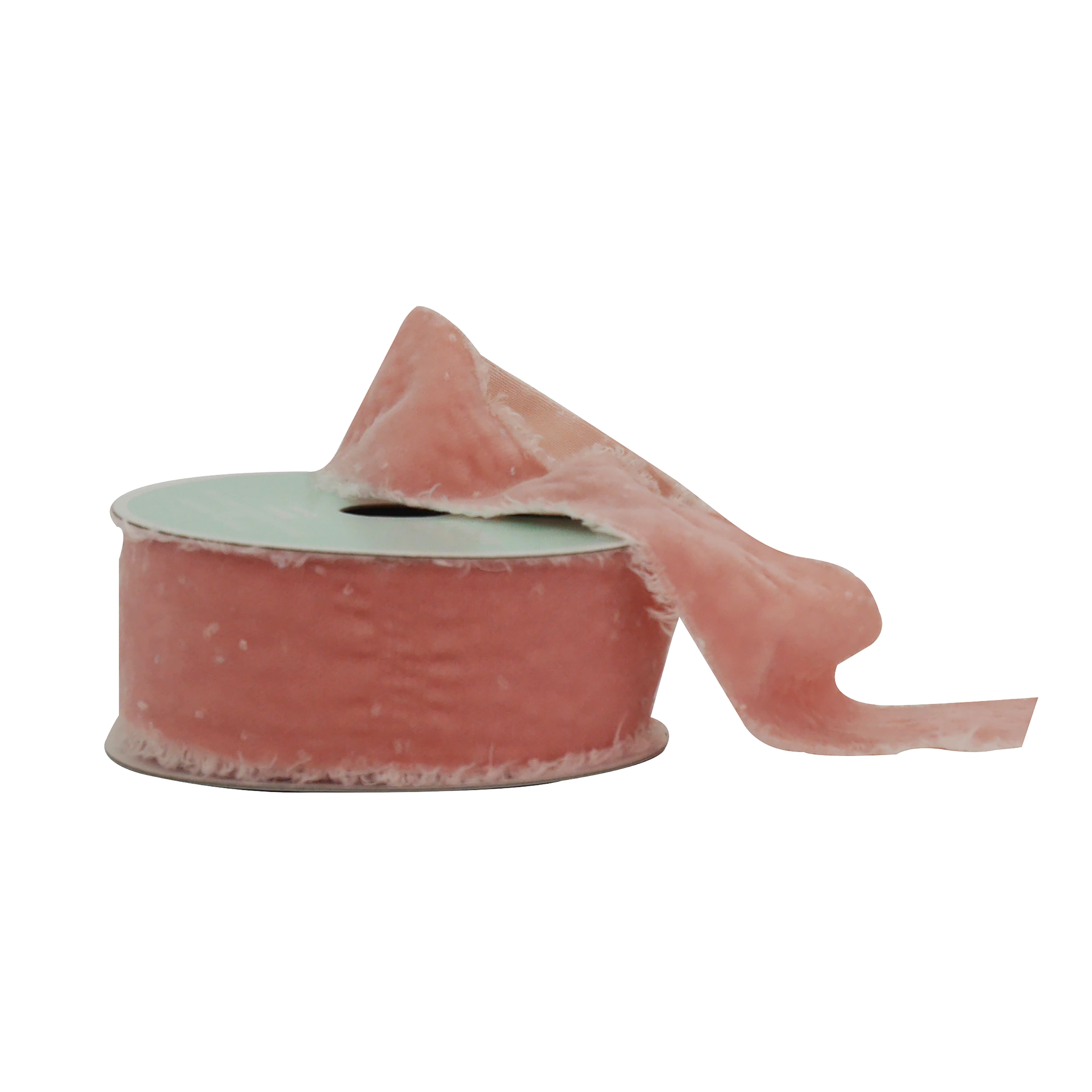 1.5&#x22; x 20ft. Pink Velvet Ribbon by Celebrate It&#xAE; Easter