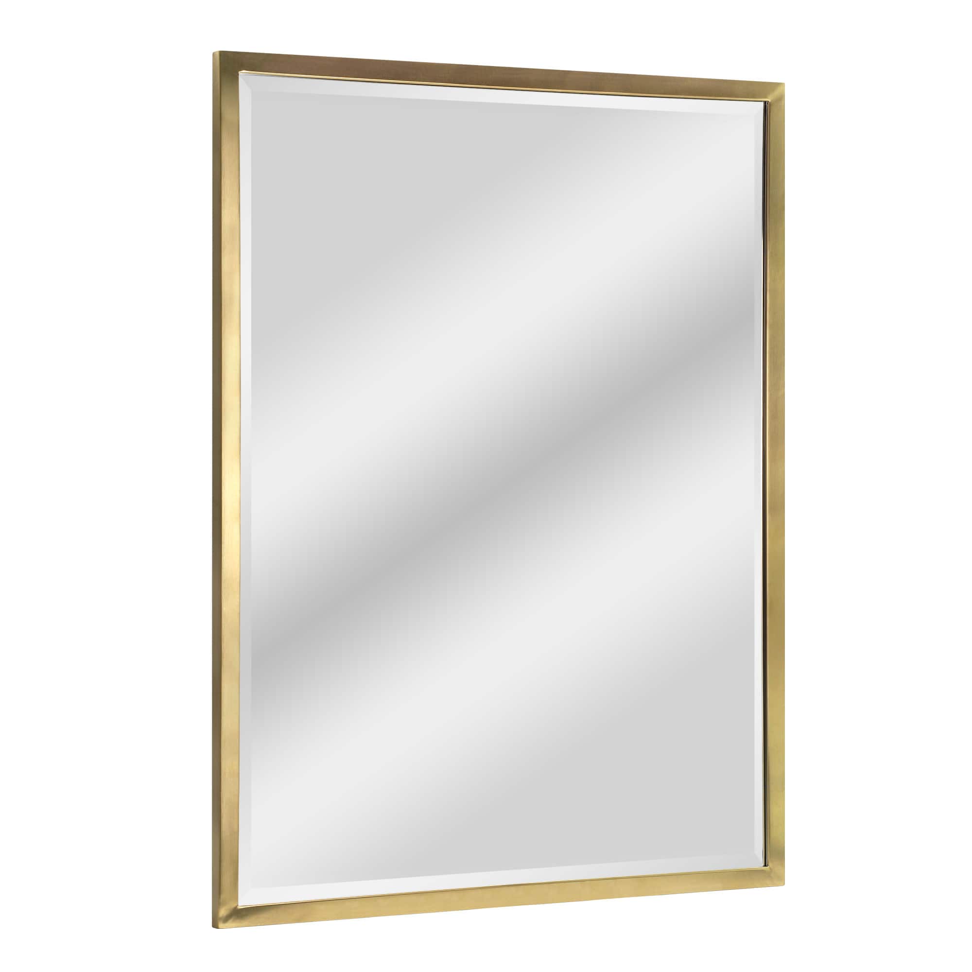 Head West Classic Gold Metal Framed Wall Mirror - 40" x 30"