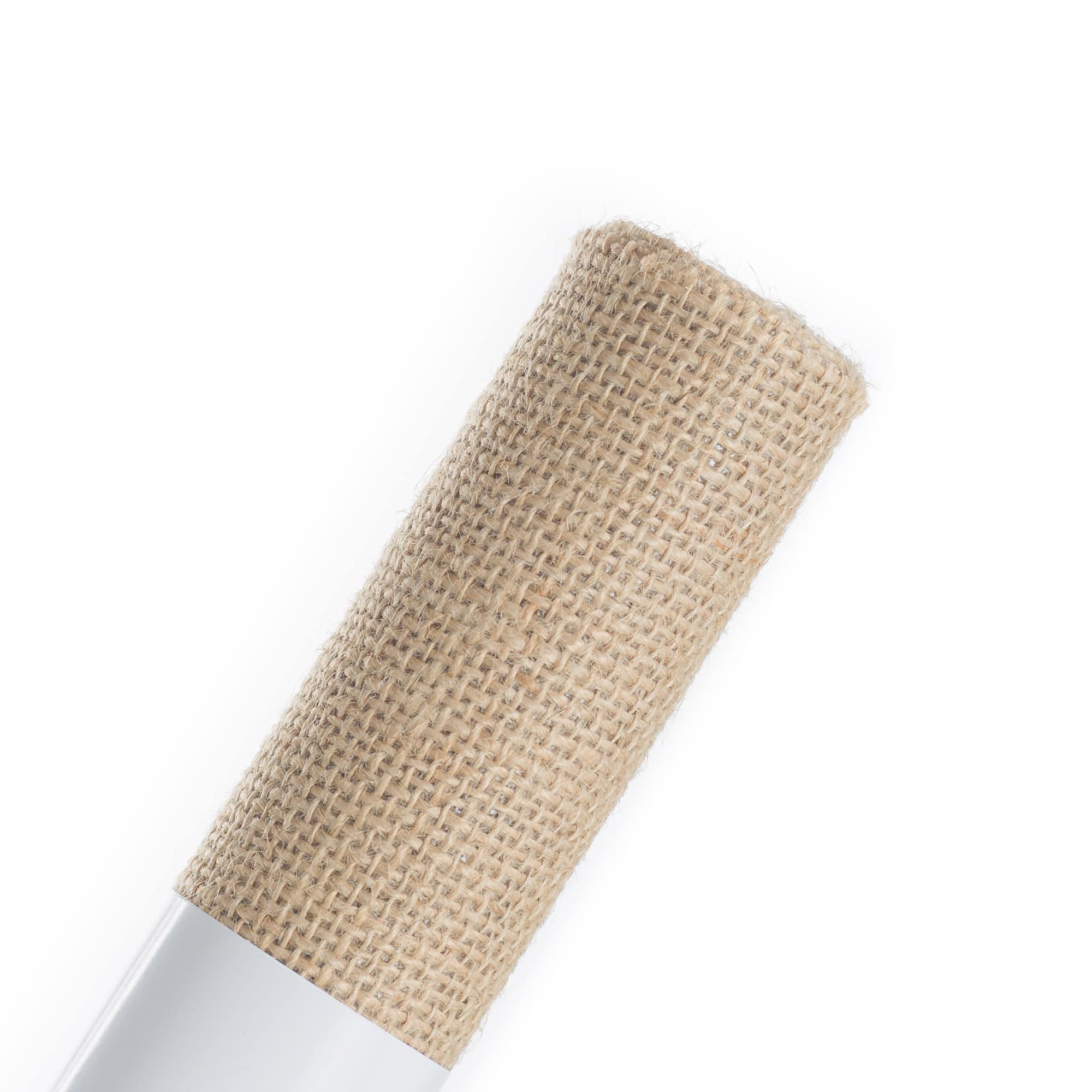 Natural Laminated Burlap Fabric Roll by Loops & Threads®