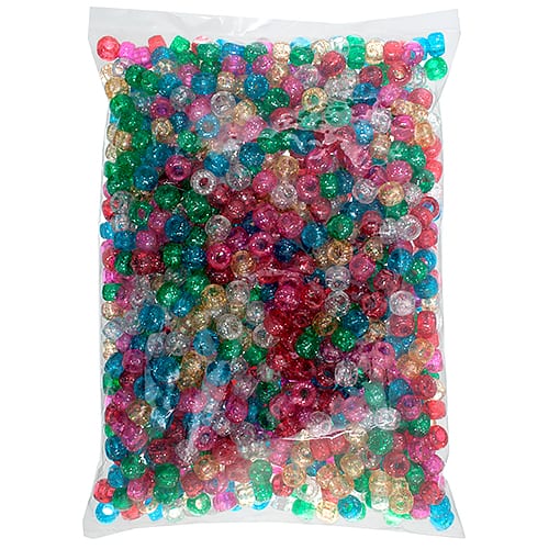 John Bead 9mm Sparkle Pony Beads, 1,000ct.