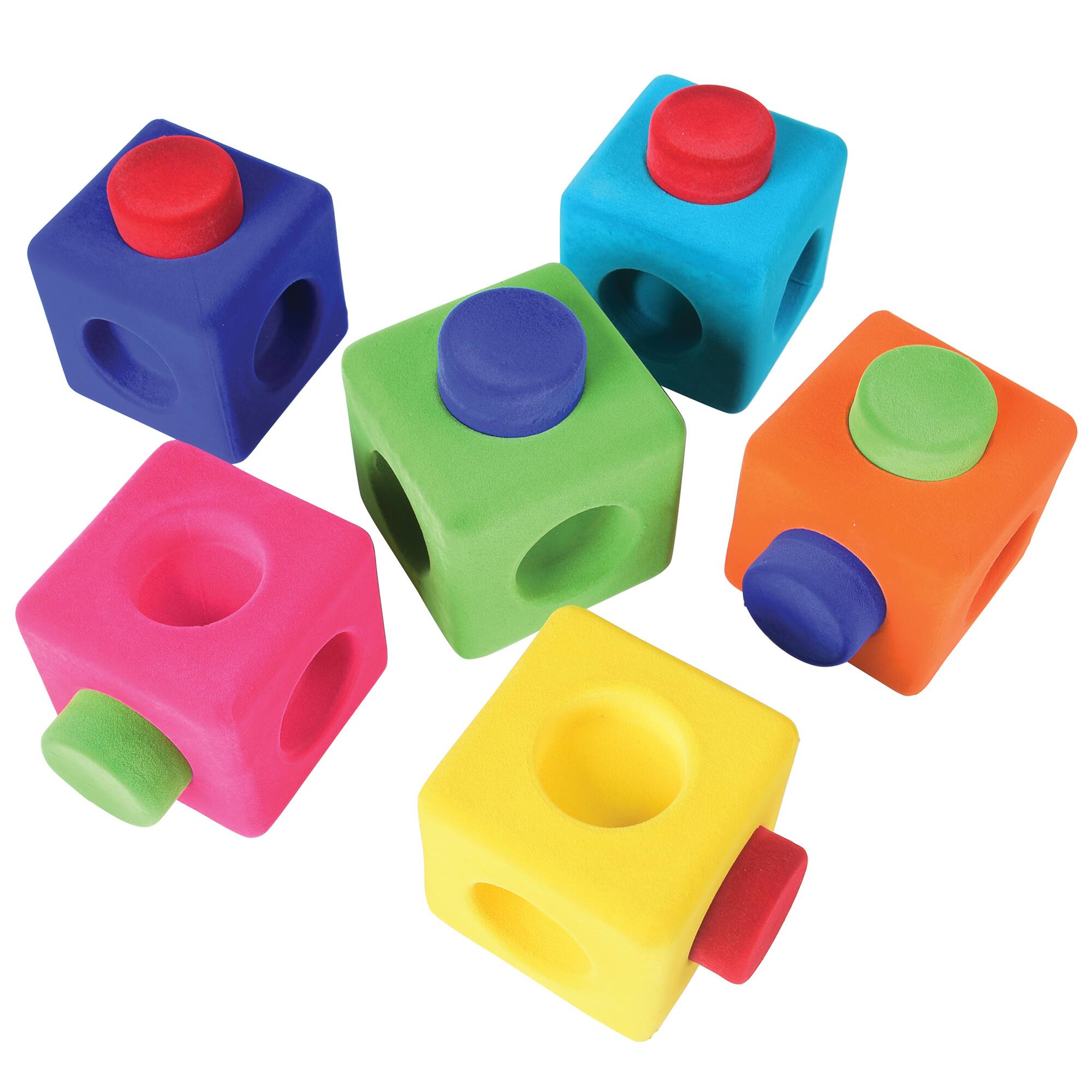 Rubbabu Rubbablox Natural Rubber Foam Building Block Set