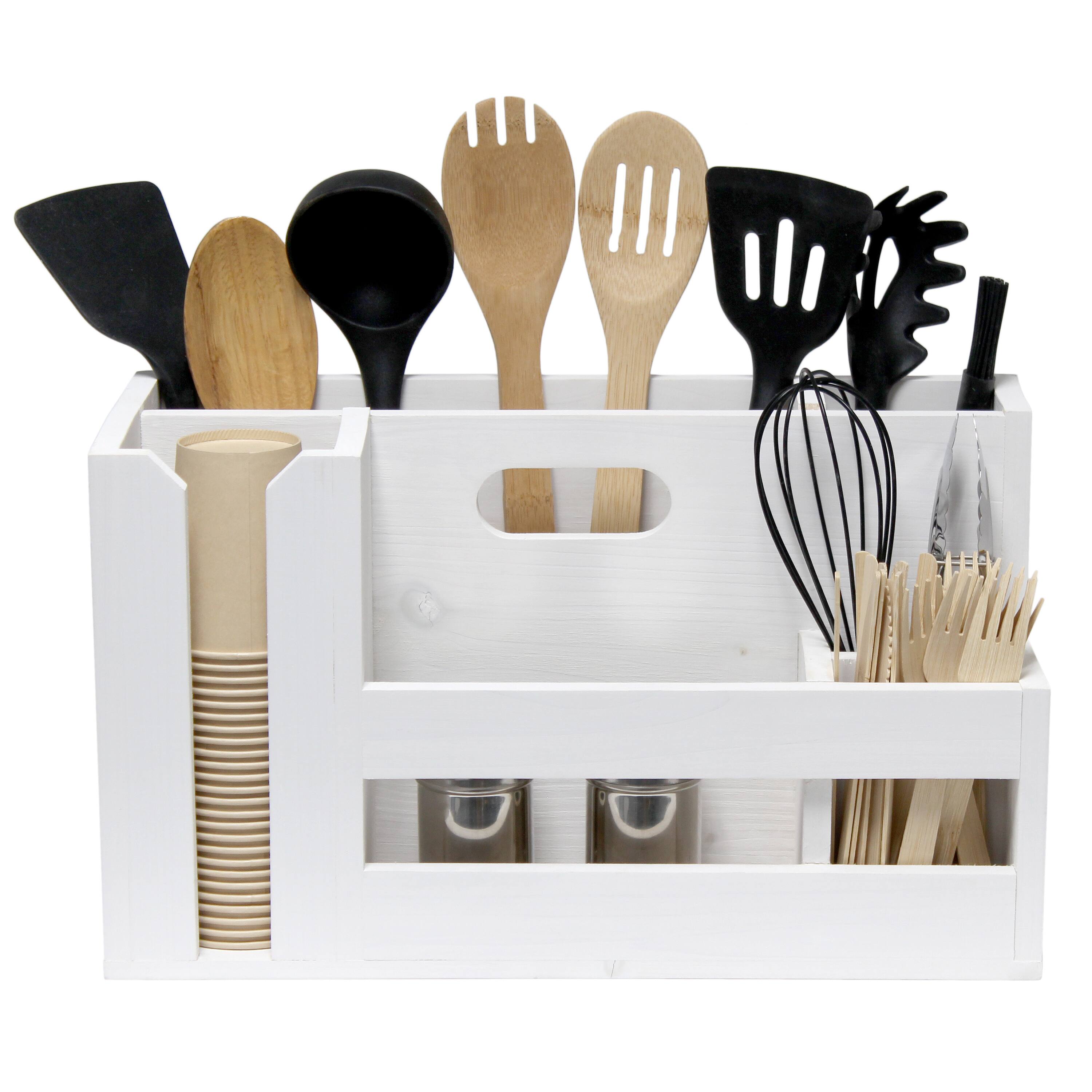 Elegant Designs Wood Caddy Organizer