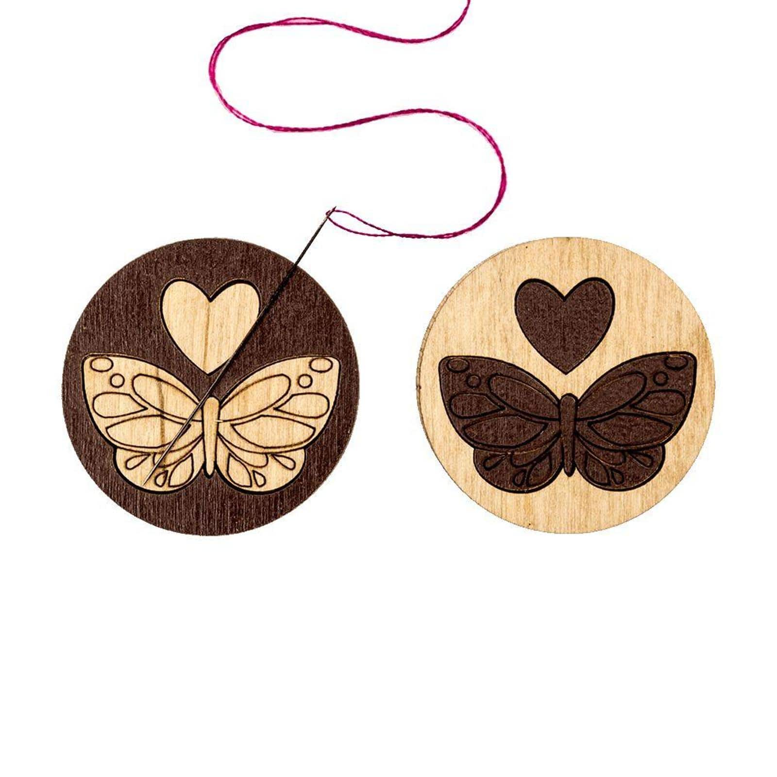 Wonderland Crafts Butterfly Double-Sided Magnetic Needle Holder