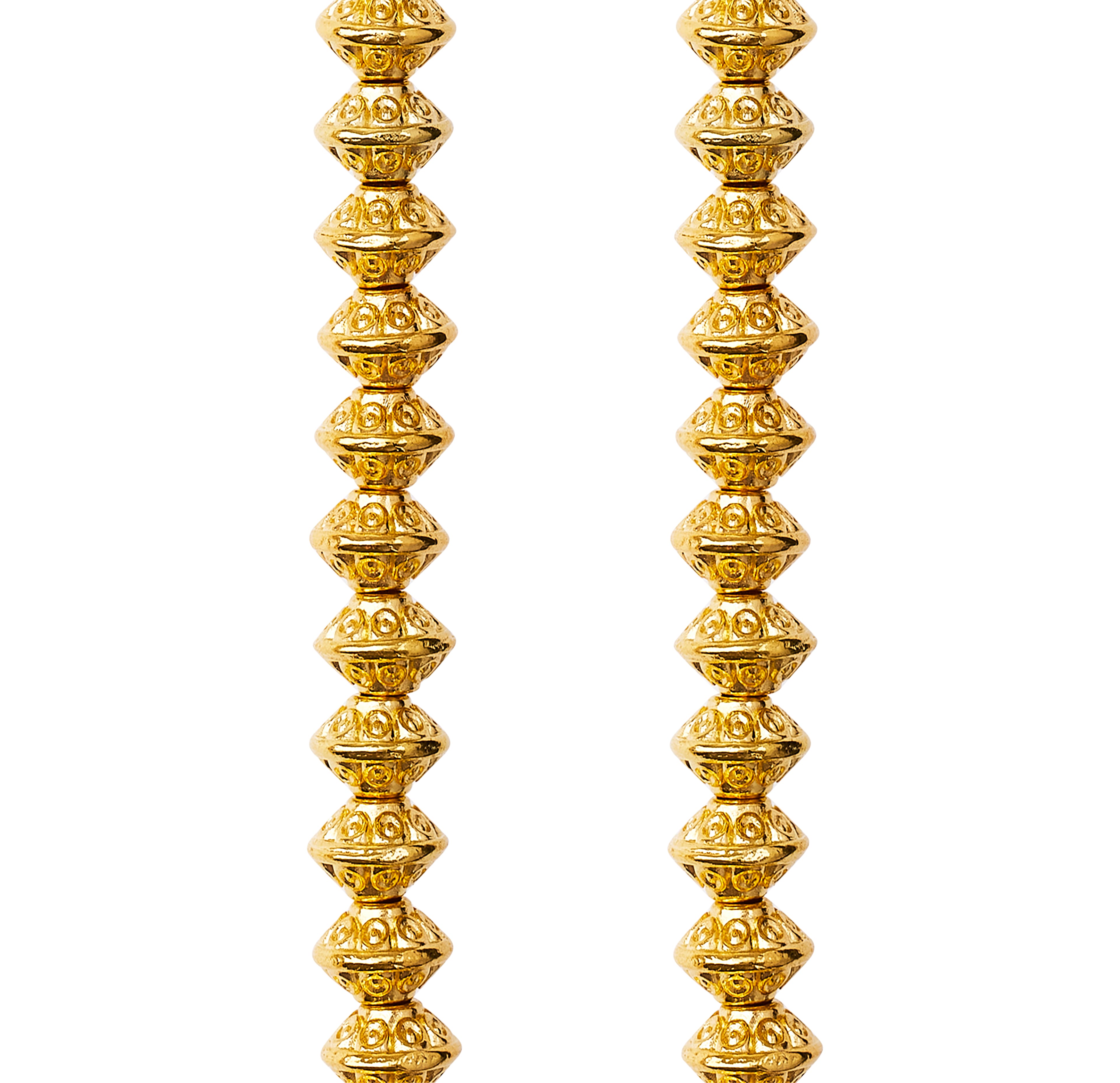 12 Pack: Gold Spot Rondelle Beads, 6mm by Bead Landing™