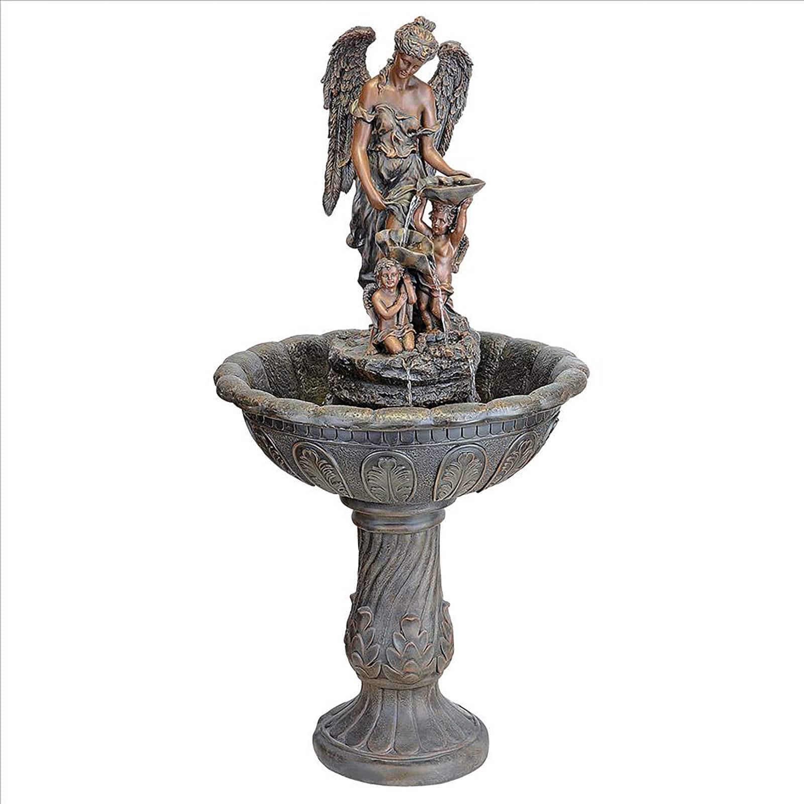 Design Toscano 3.9ft. Heavenly Moments Angel Sculptural Fountain