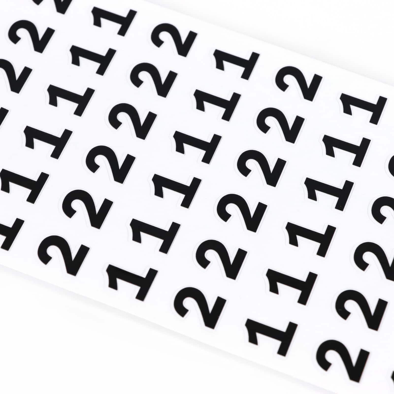 12 Pack: Black Number Stickers by Recollections&#x2122;