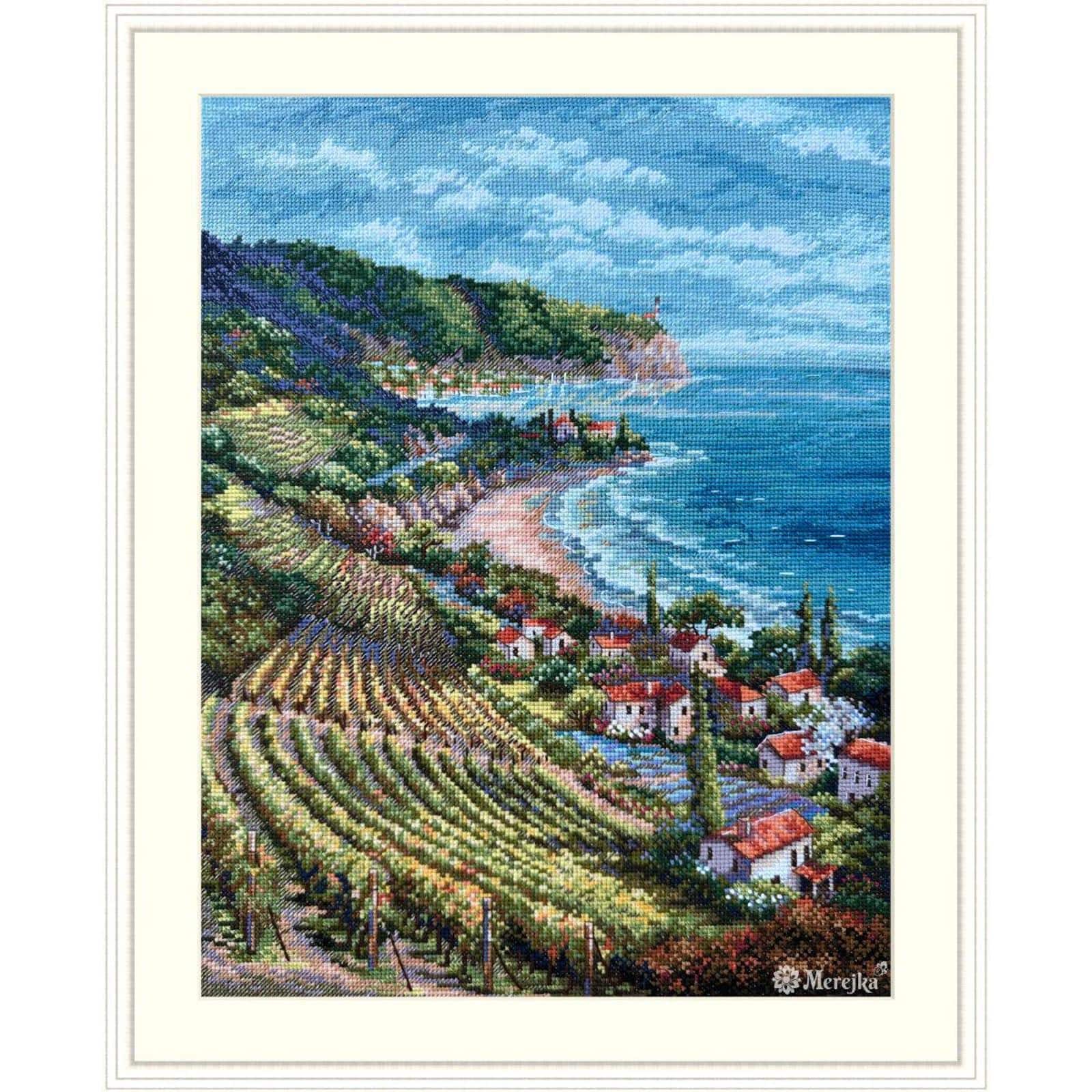 Merejka Coastline View Counted Cross Stitch Kit