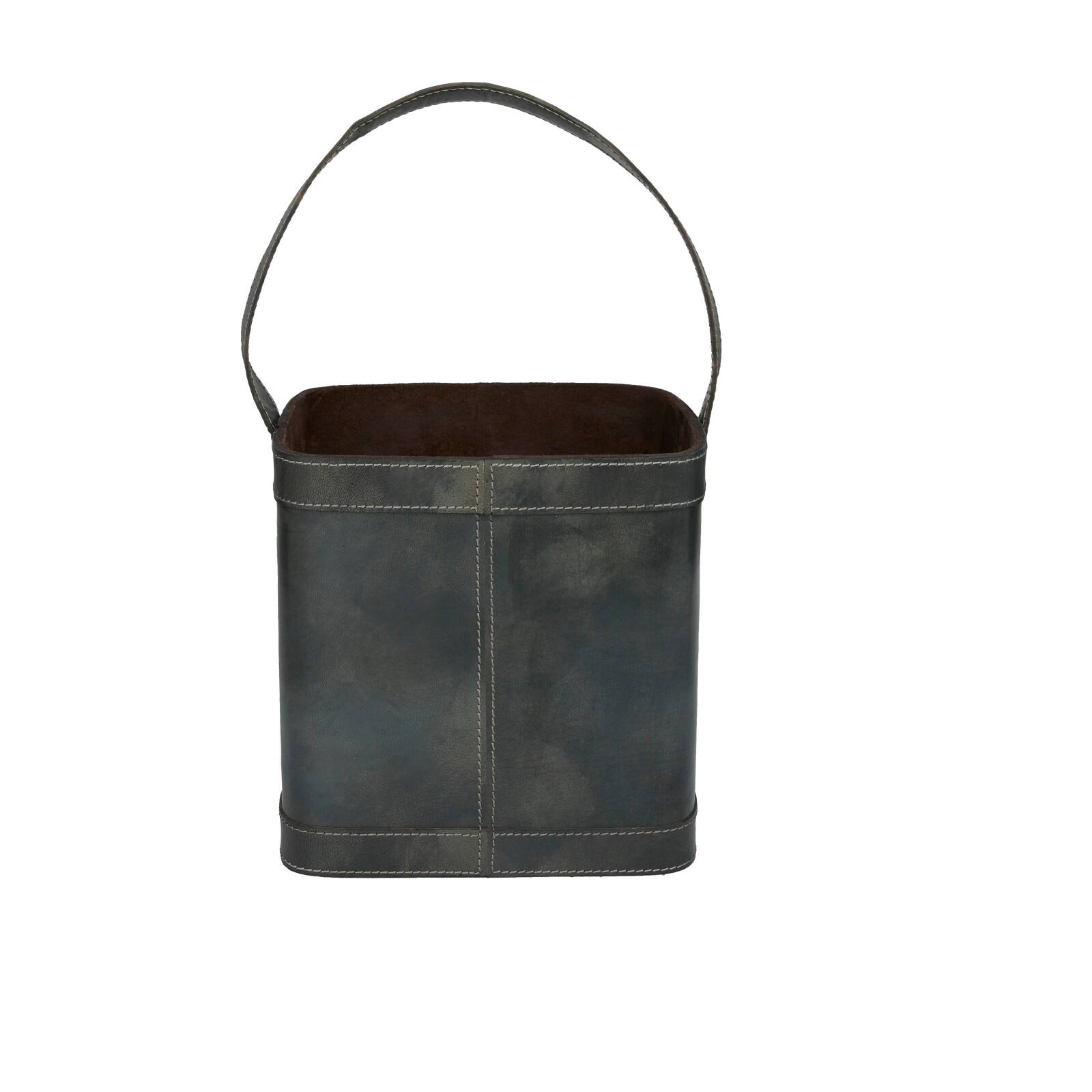 Blue Modern Wine Holder, 9" x 9" x 17"