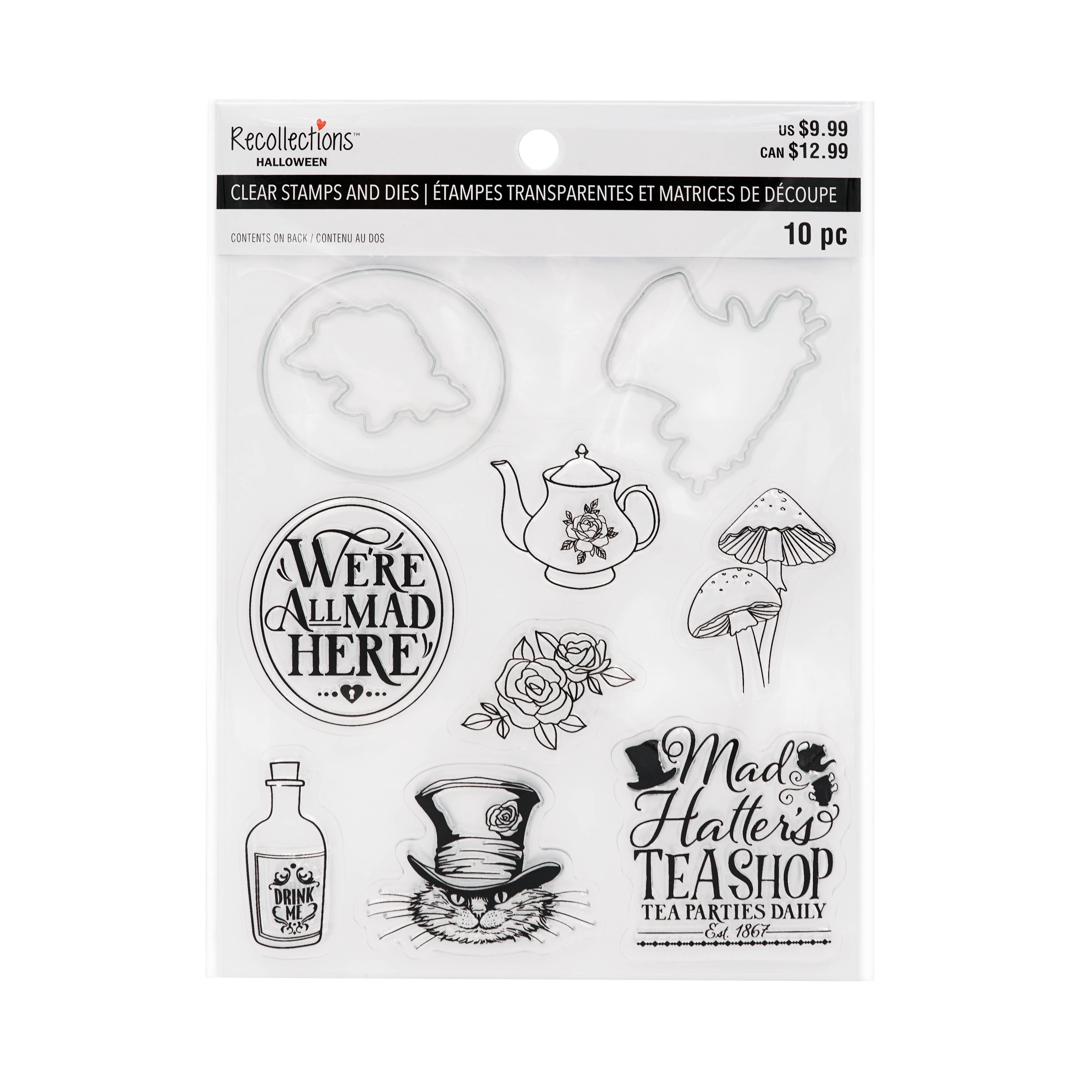 Mad Hatter's Teashop Clear Stamp & Die Set by Recollections®