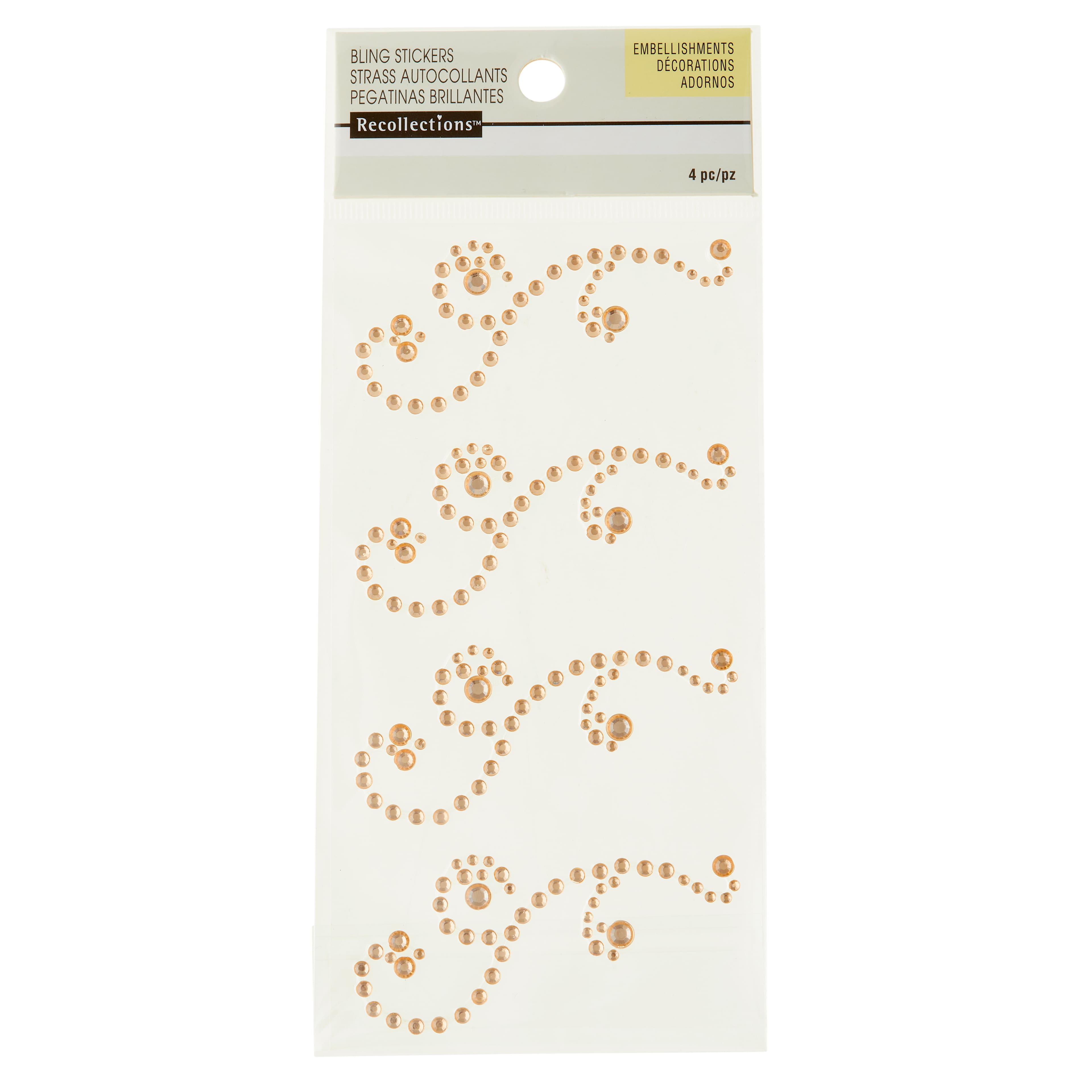 Gold Color Gemstone Stickers - Self-Adhesive Miniature Craft Stone Sticker  Gems - 1029 Pieces