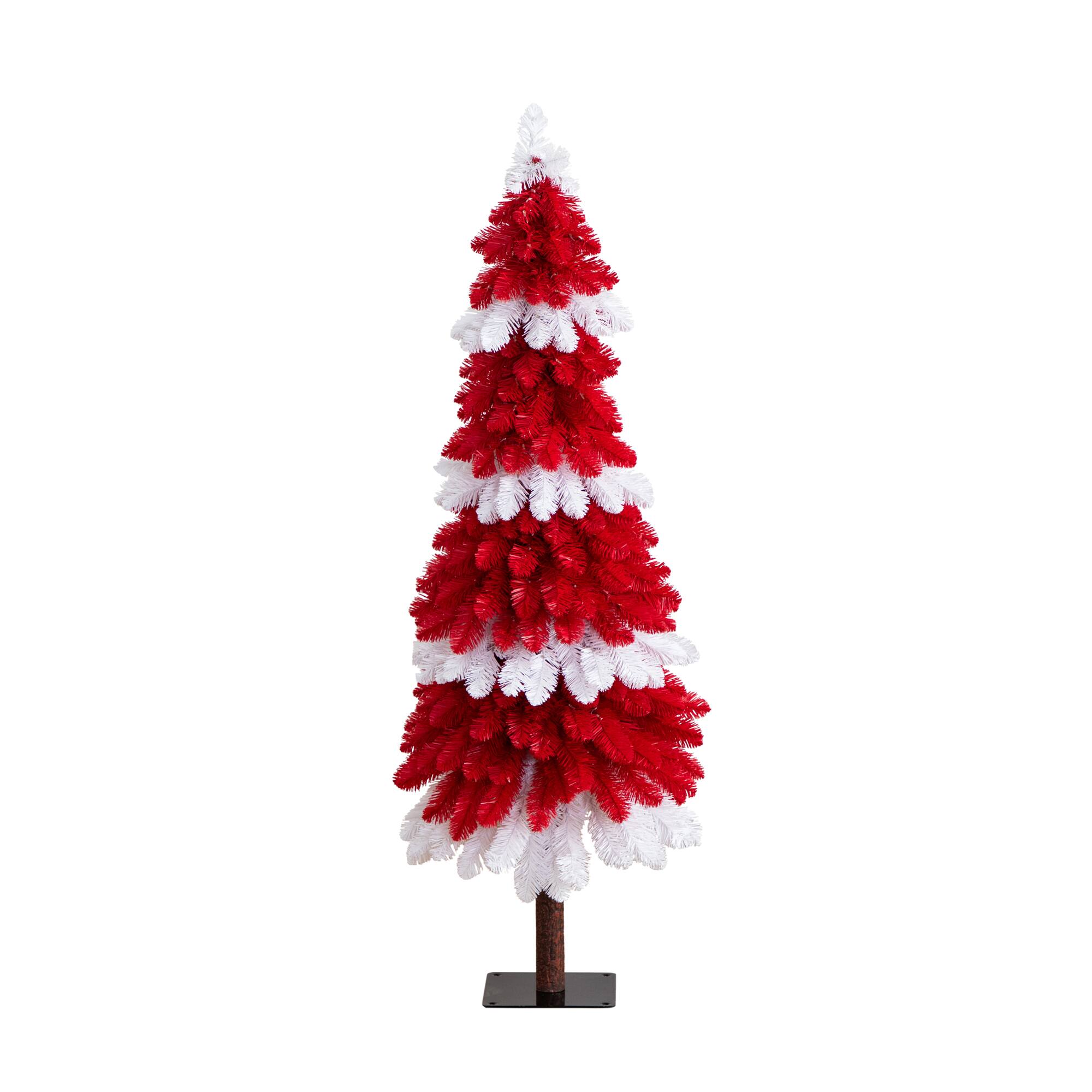 5ft. Pre-Lit Peppermint Artificial Christmas Tree, Clear Microdot LED Lights