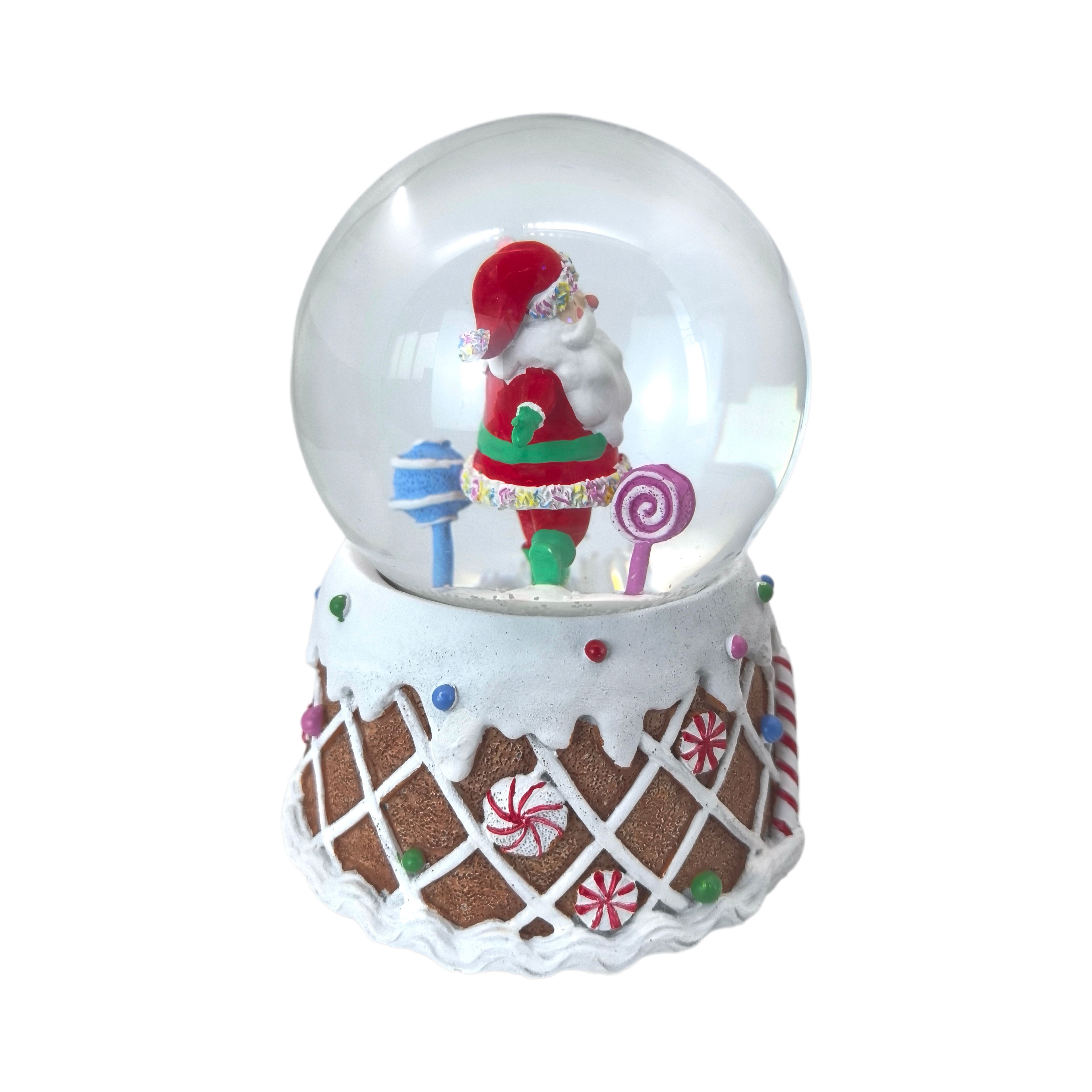 5.75&#x22; Santa &#x26; Lollipop Tabletop Waterglobe by Ashland&#xAE;