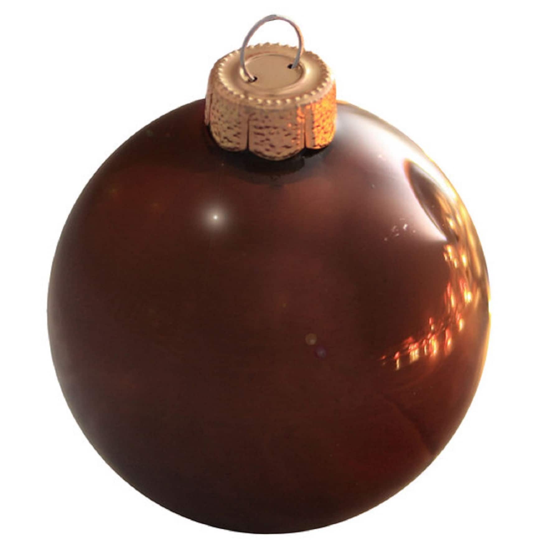 Whitehurst 8 Pack 3.25&#x22; Pearl Glass Ball Christmas Ornaments