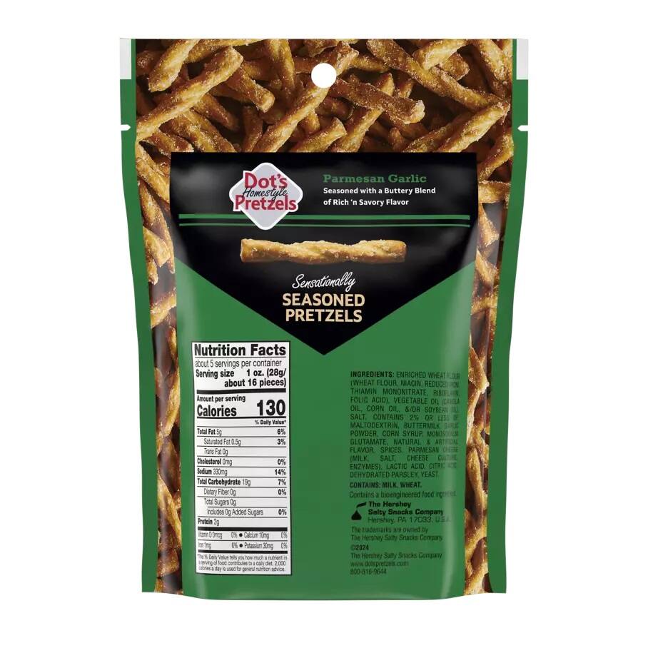 Dot&#x27;s Homestyle Pretzels Parmesan Garlic Seasoned Pretzel Twists