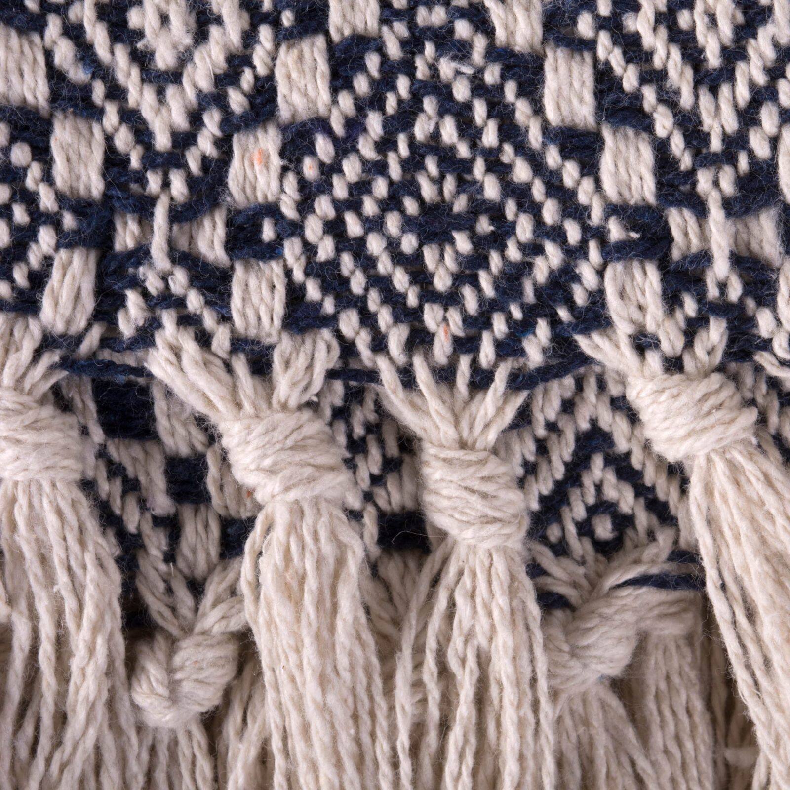 DII® Navy Diamond Stitch Throw