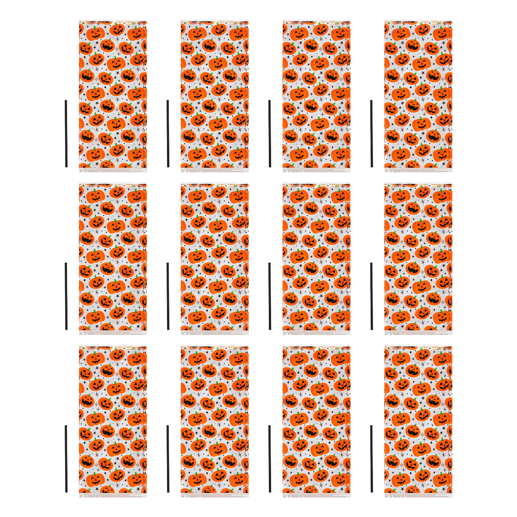Jack-o'-Lanterns Treat Bags with Twist Ties, 12ct. by Makery™