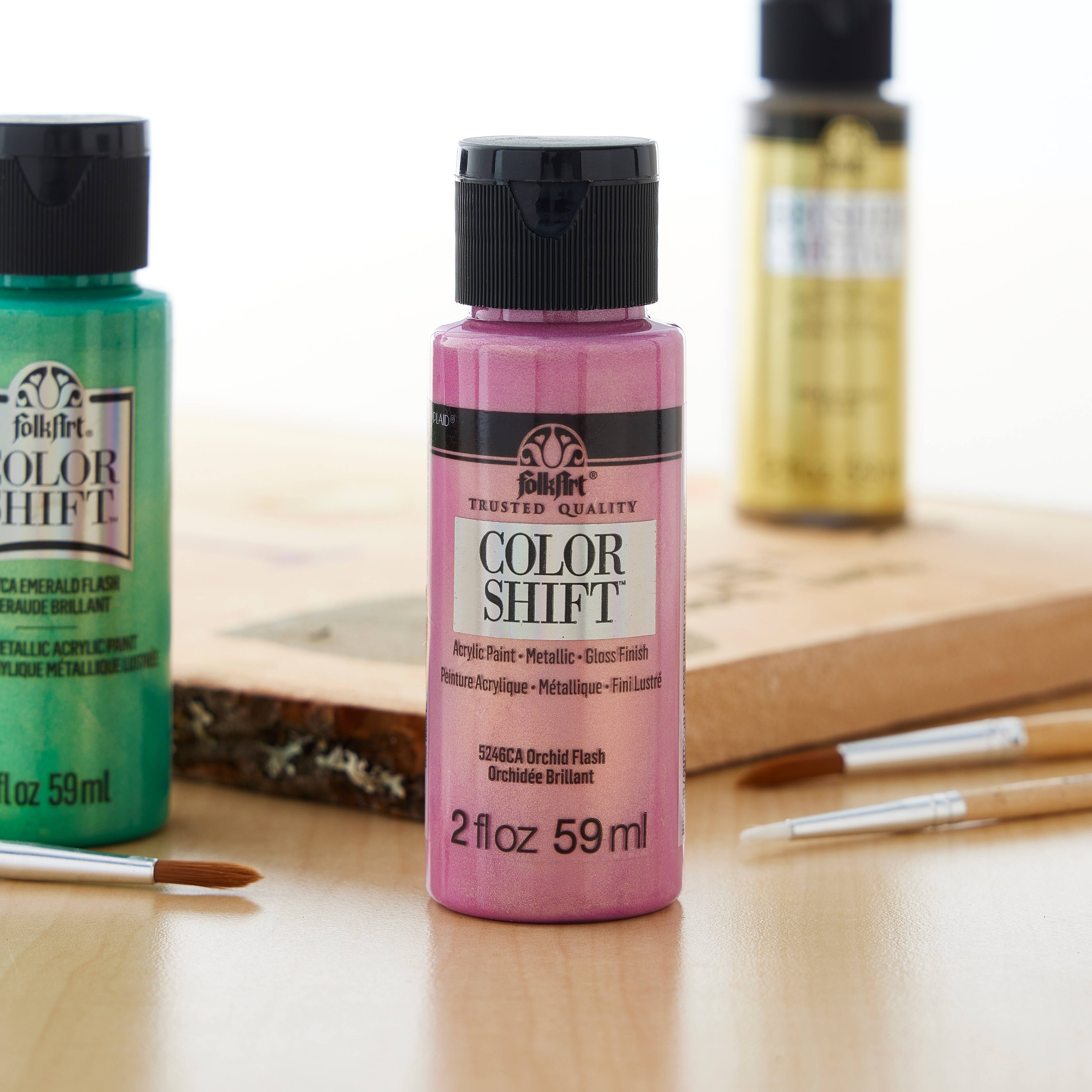 12 Pack: FolkArt® Color Shift™ Gloss Finish Metallic Acrylic Paint