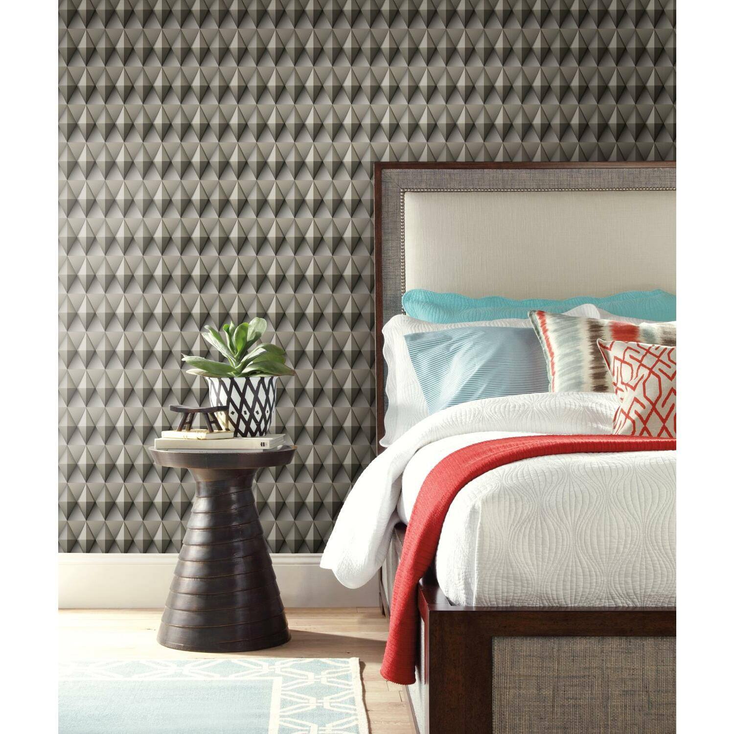 RoomMates Paragon Geometric Peel &#x26; Stick Wallpaper