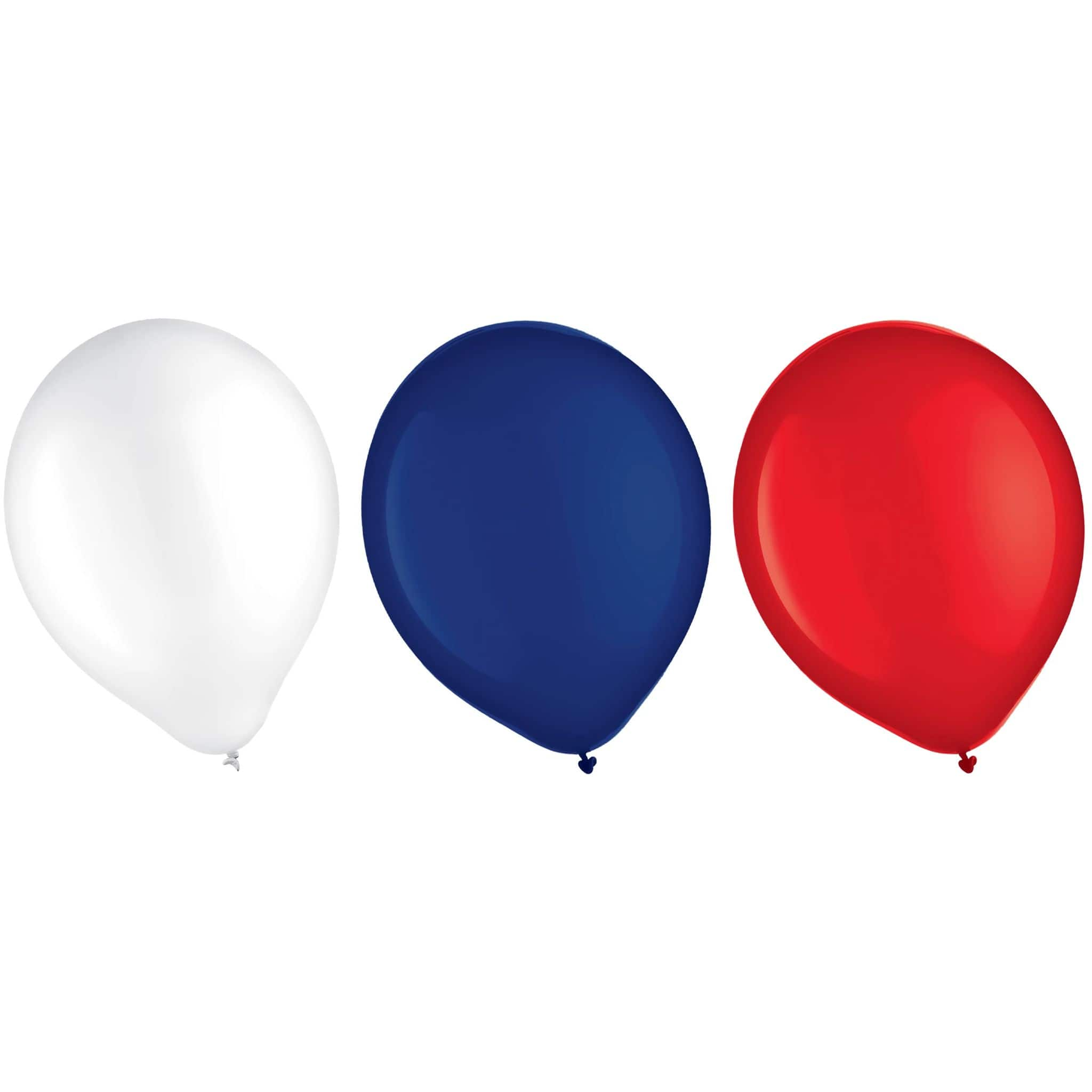 11&#x22; Patriotic Latex Balloon Assortment, 45ct.