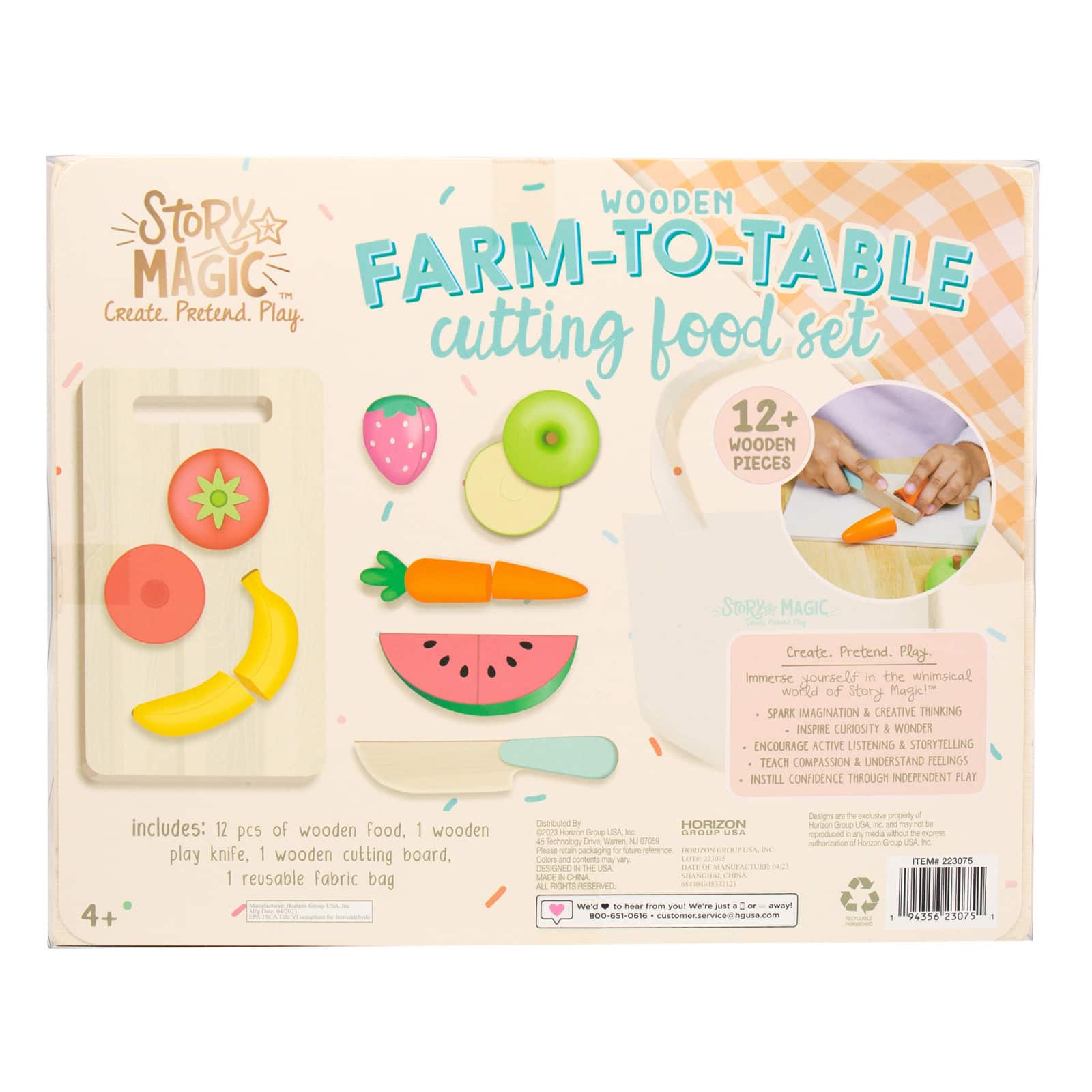 Story Magic Farm-to-Table Cutting Food Playset