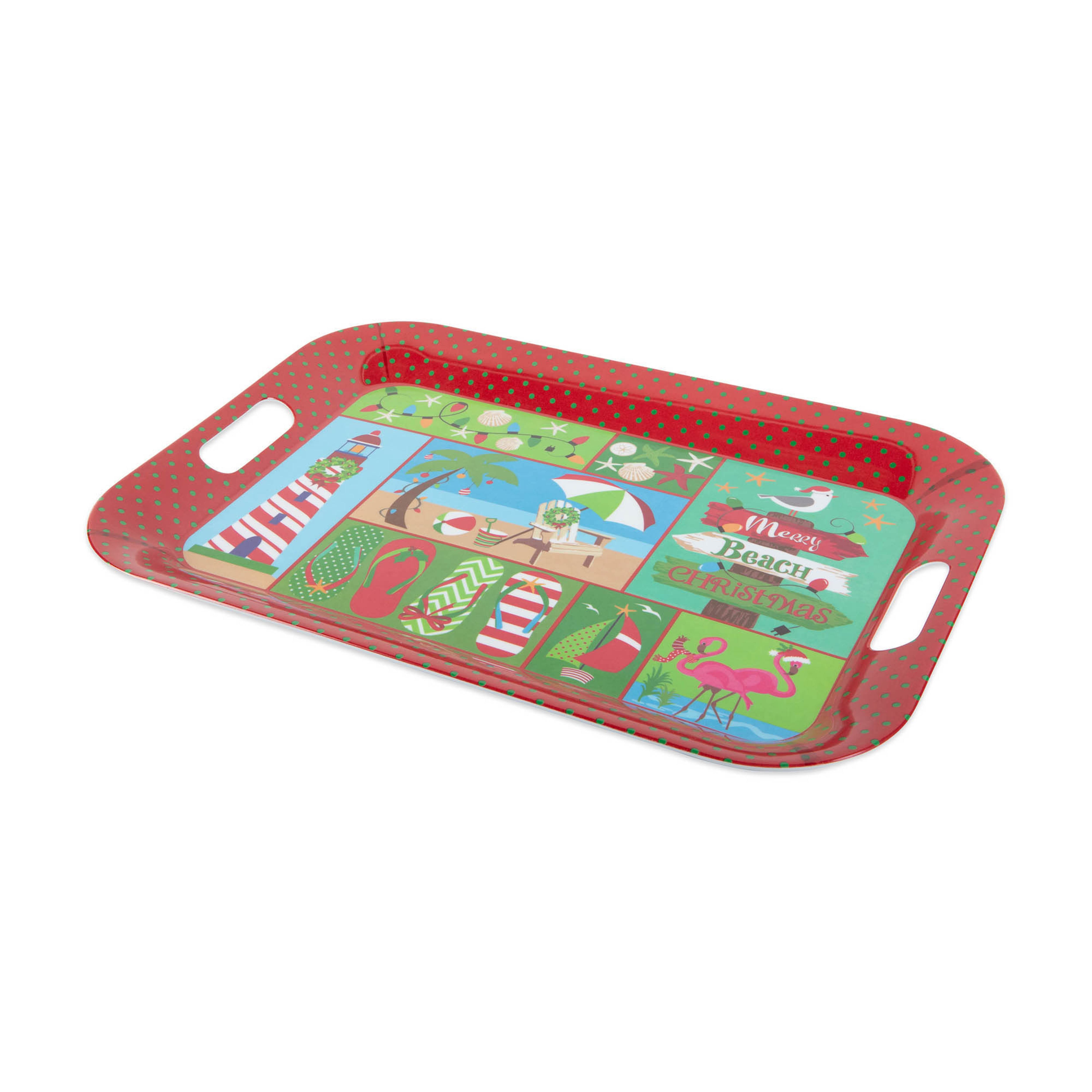 DII&#xAE; Coast Christmas Melamine Tray Set