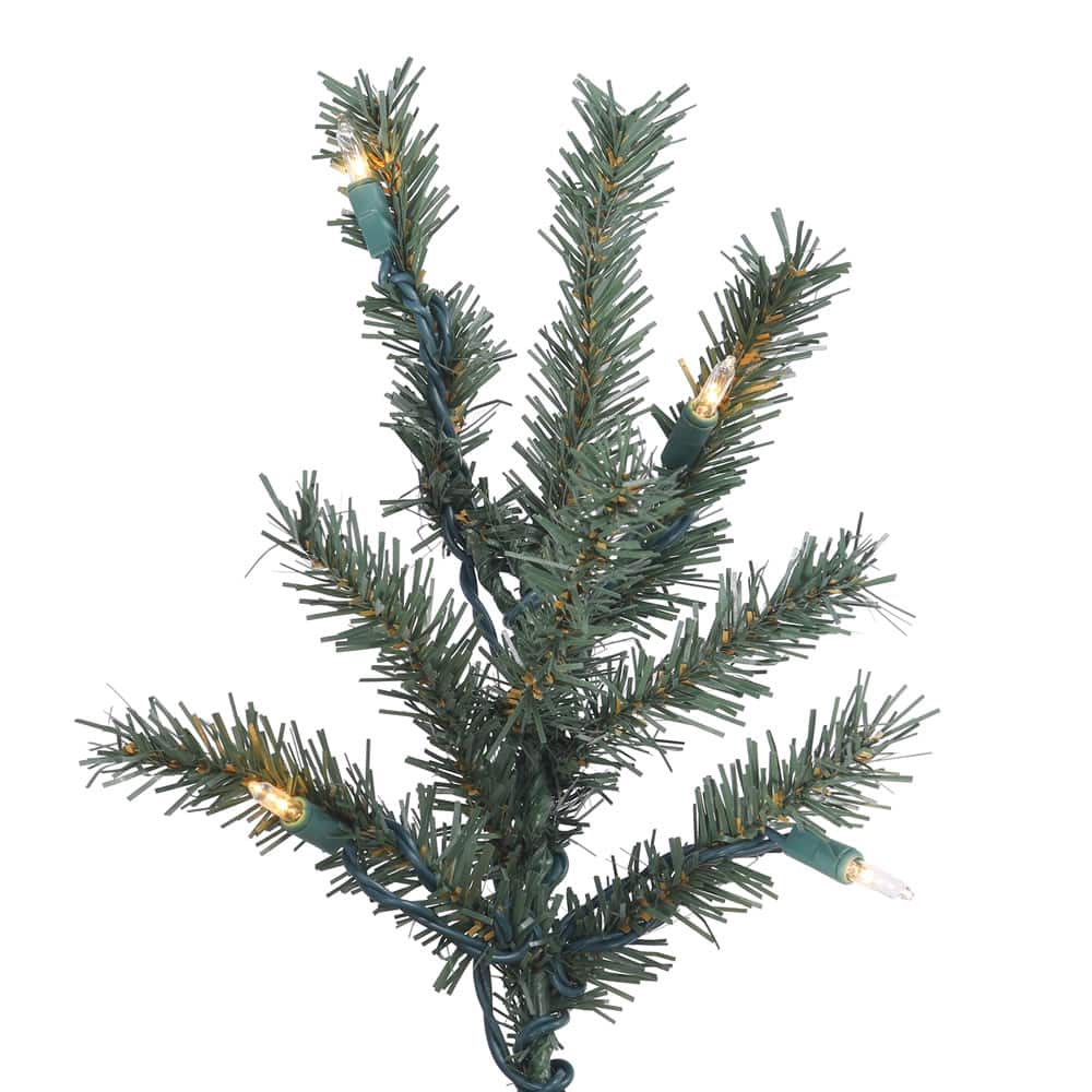 4ft., 5ft. &#x26; 6ft. Pre-Lit Natural Bark Alpine Artificial Christmas Tree Set, Warm White Dura-Lit&#xAE; LED Lights