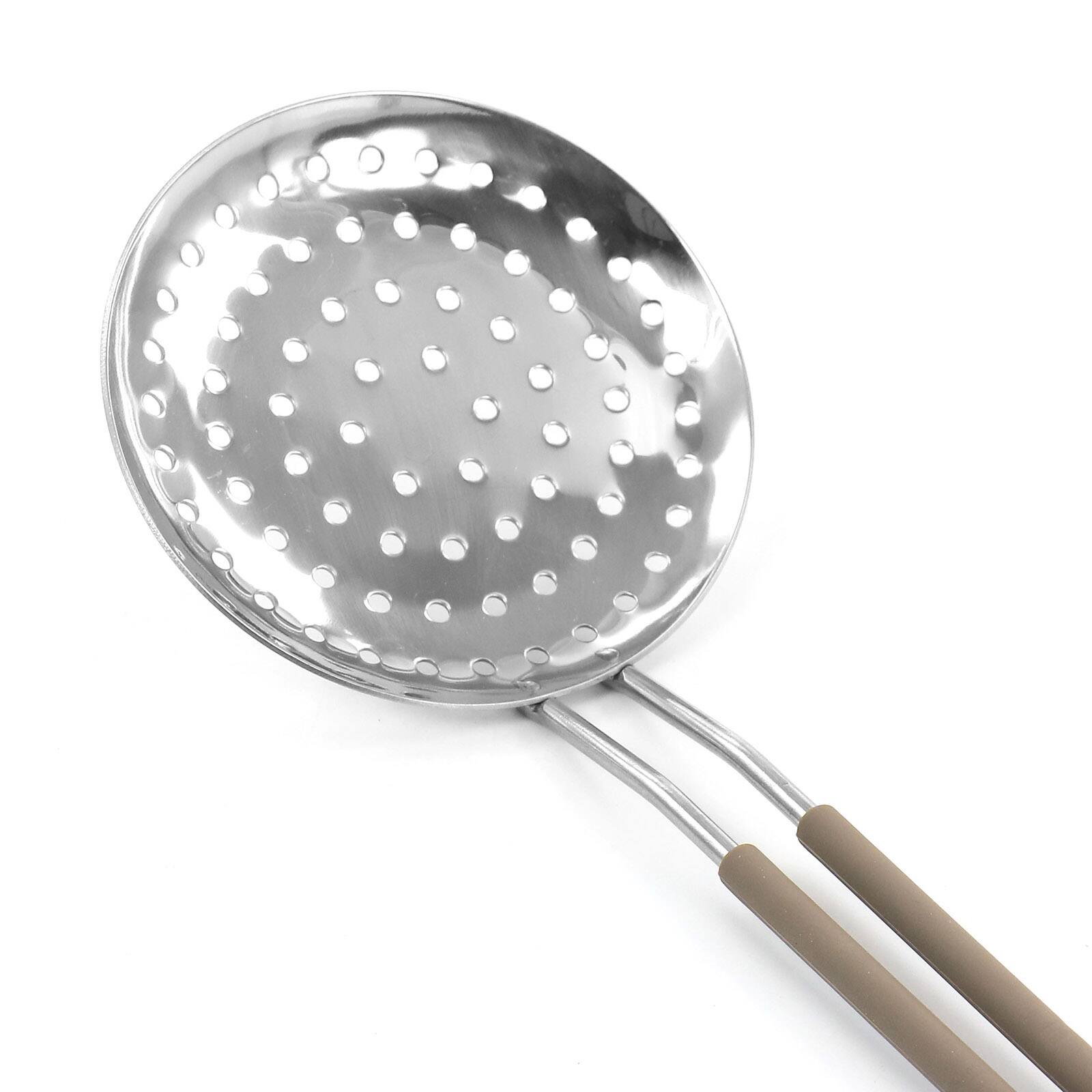 Martha Stewart Gray Stainless Steel Skimmer