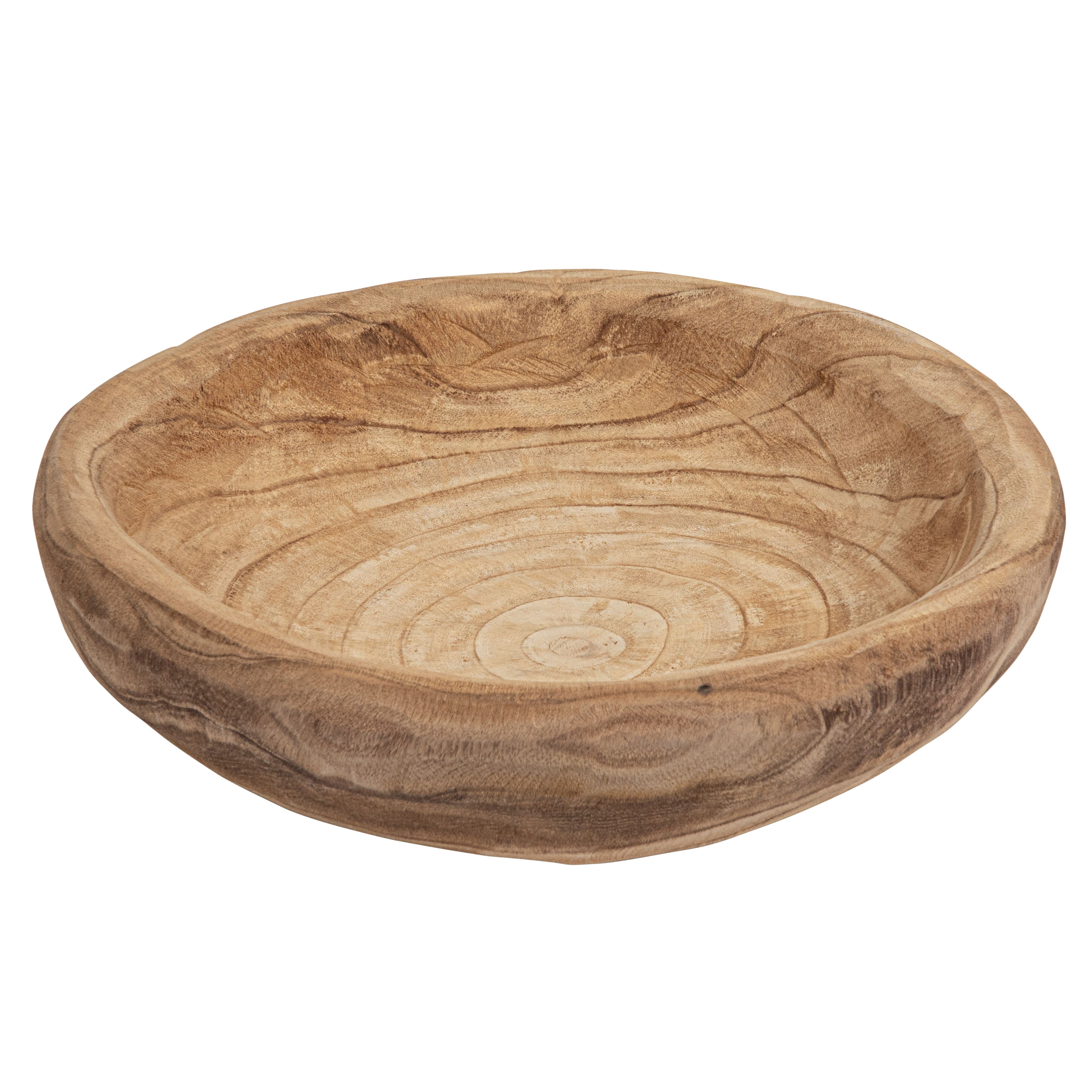 Hello Honey® 19" Paulownia Wood Decorative Bowl