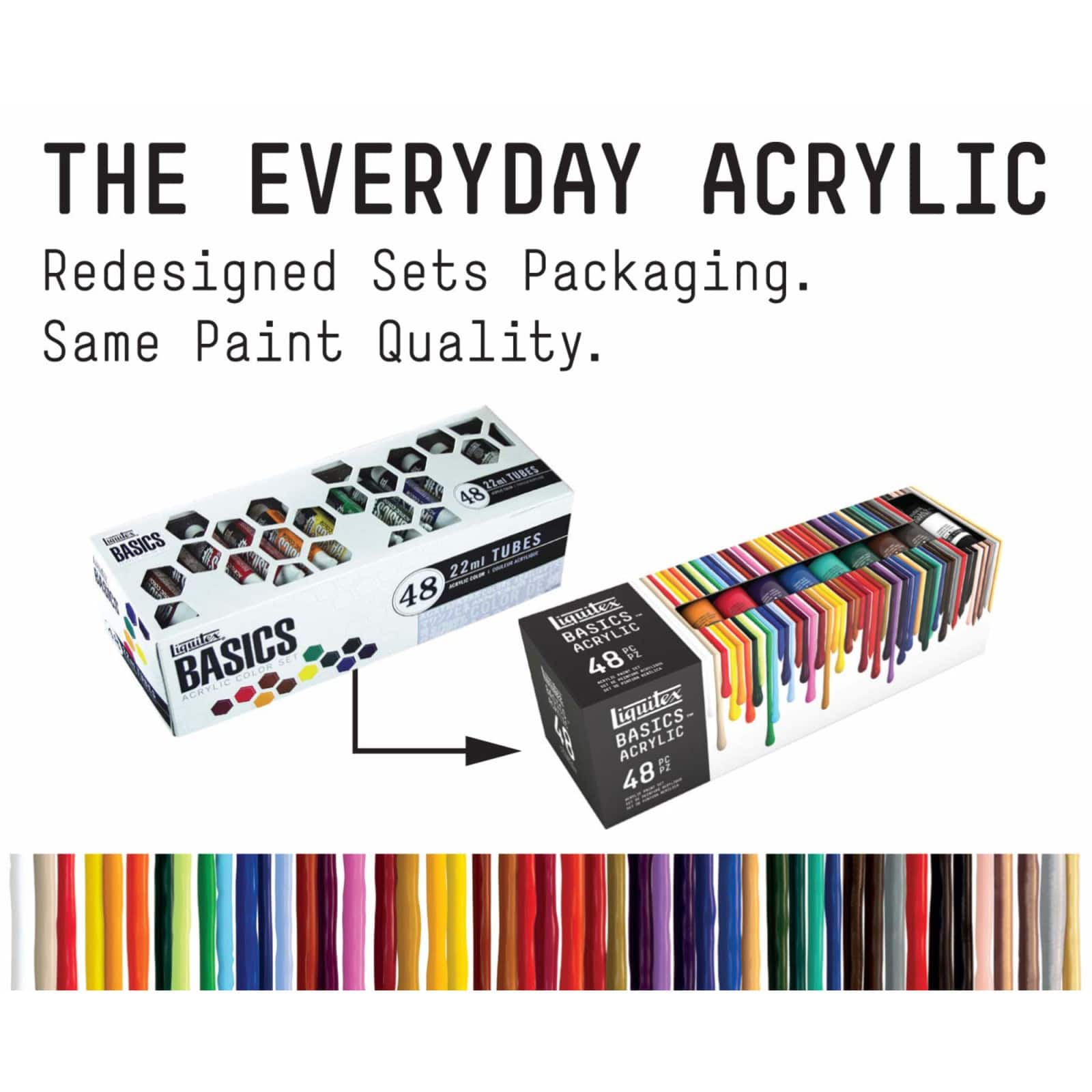 6 Packs: 48 ct. (288 total) Liquitex BASICS® Acrylic Color Set, 22 mL
