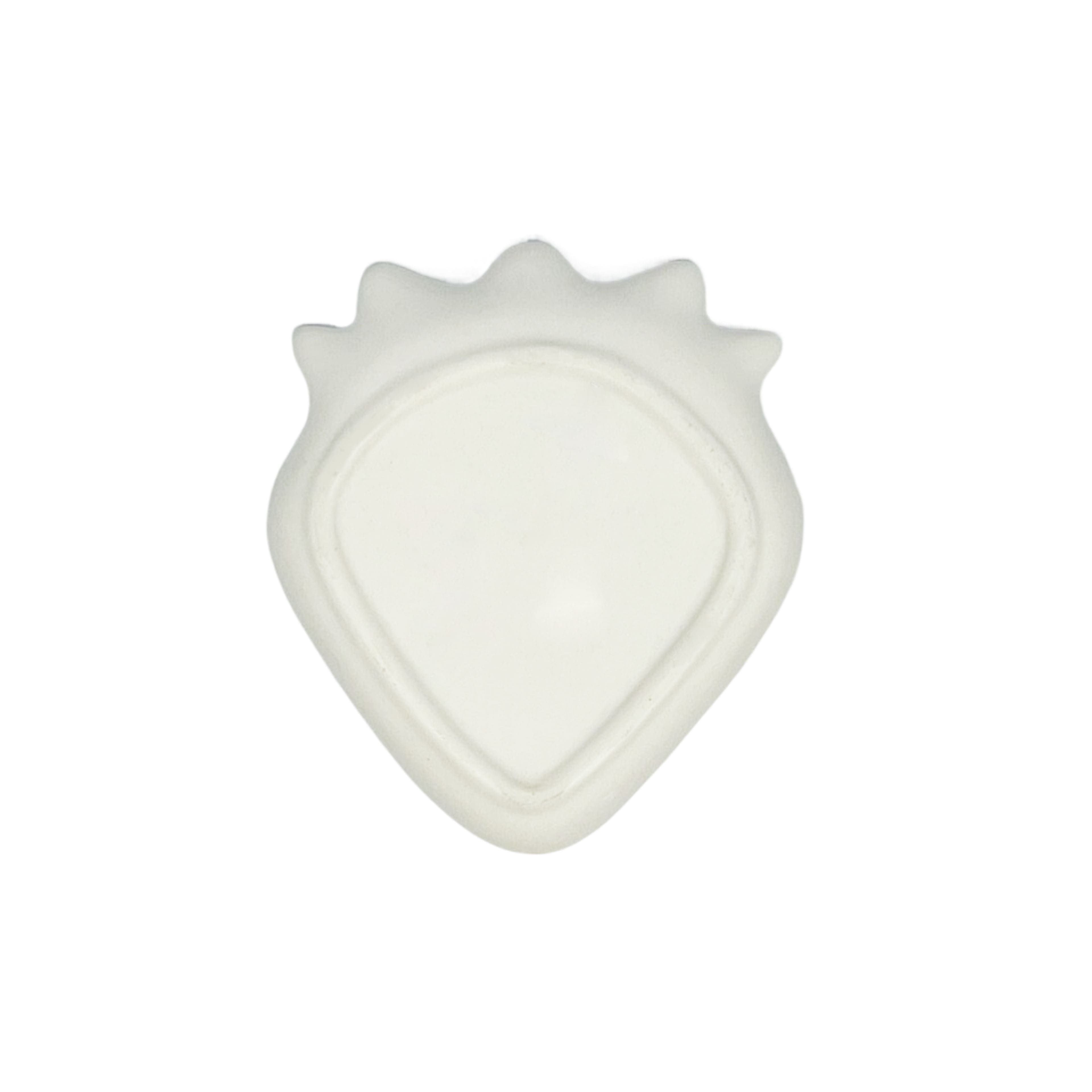 3.75&#x22; Strawberry Trinket Tray DIY Ceramic D&#xE9;cor by Make Market&#xAE;