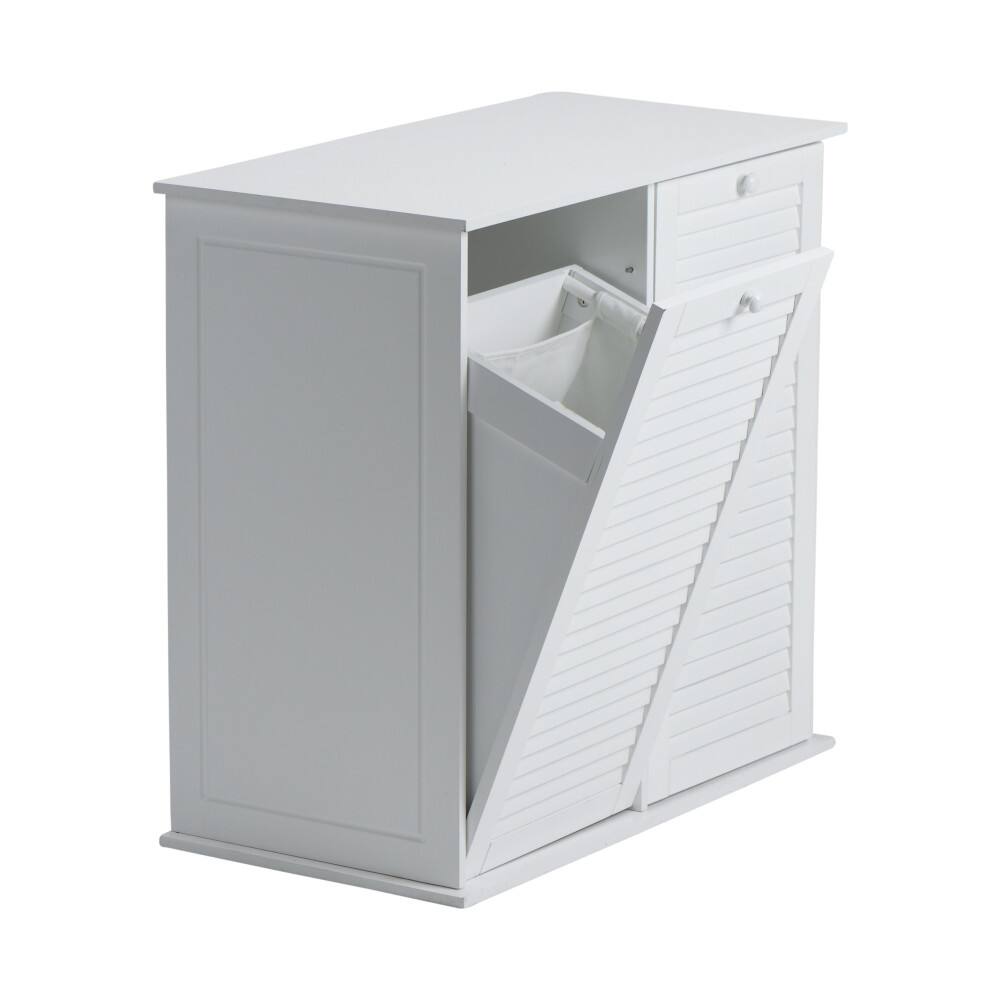 Household Essentials Tilt-out Cabinet Laundry Sorter with Shutter Front